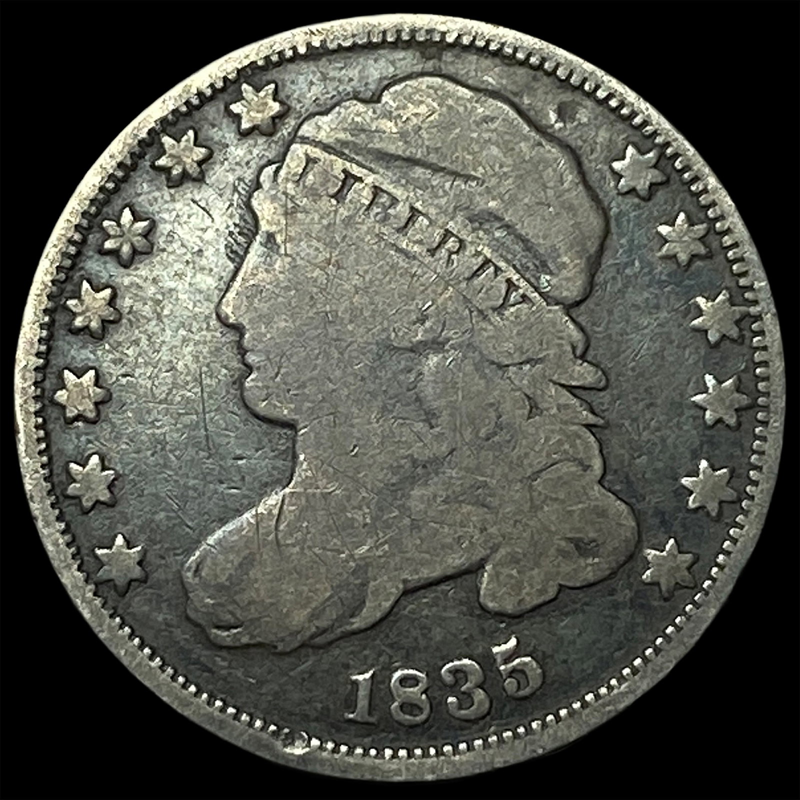 1835 Capped Bust Dime LIGHTLY CIRCULATED: 1835 Capped Bust Dime LIGHTLY CIRCULATED