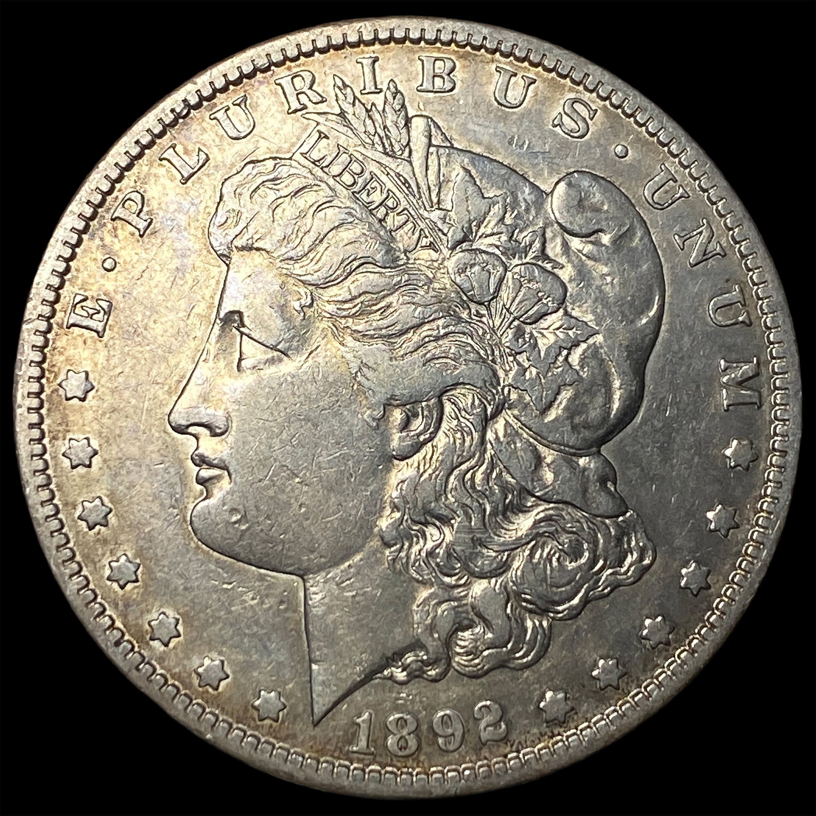 1892-S Silver Morgan Dollar NEARLY UNCIRCULATED: 1892-S Silver Morgan Dollar NEARLY UNCIRCULATED