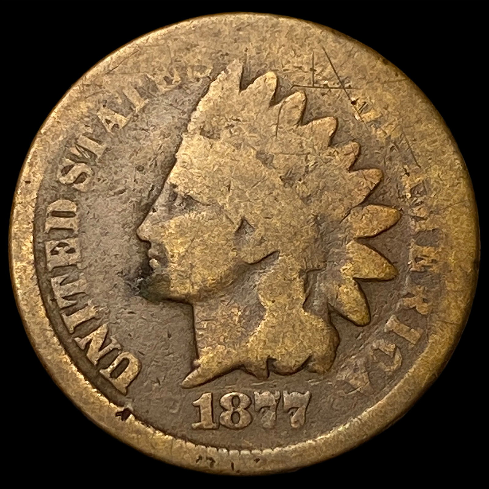 1877 Indian Head Cent NICELY CIRCULATED: 1877 Indian Head Cent NICELY CIRCULATED