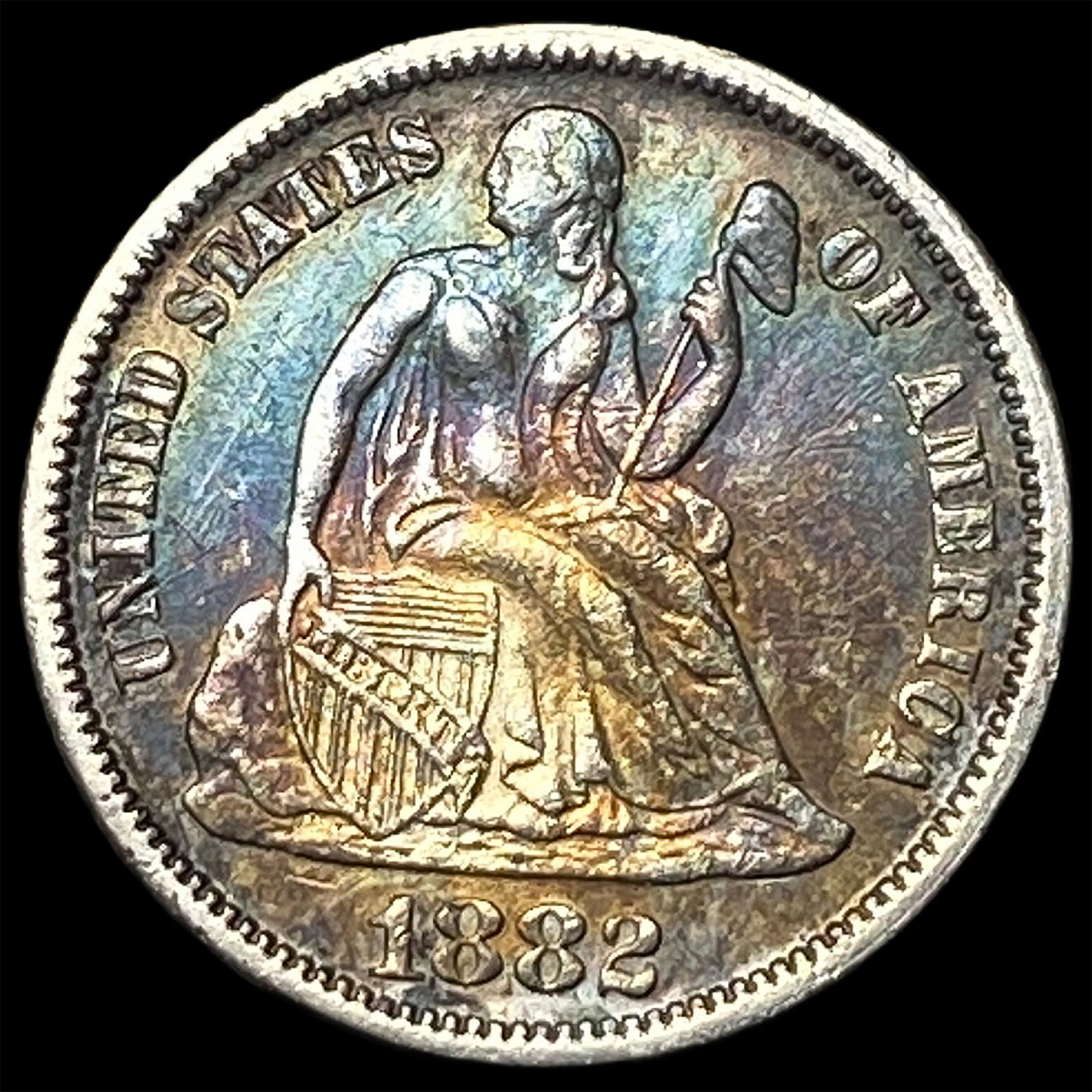 1882 Seated Liberty Dime UNCIRCULATED: 1882 Seated Liberty Dime UNCIRCULATED