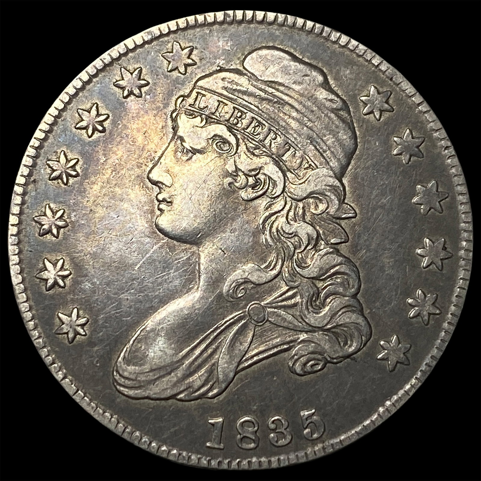1835 Capped Bust Half Dollar CLOSELY UNCIRCULATED (1 of 2)