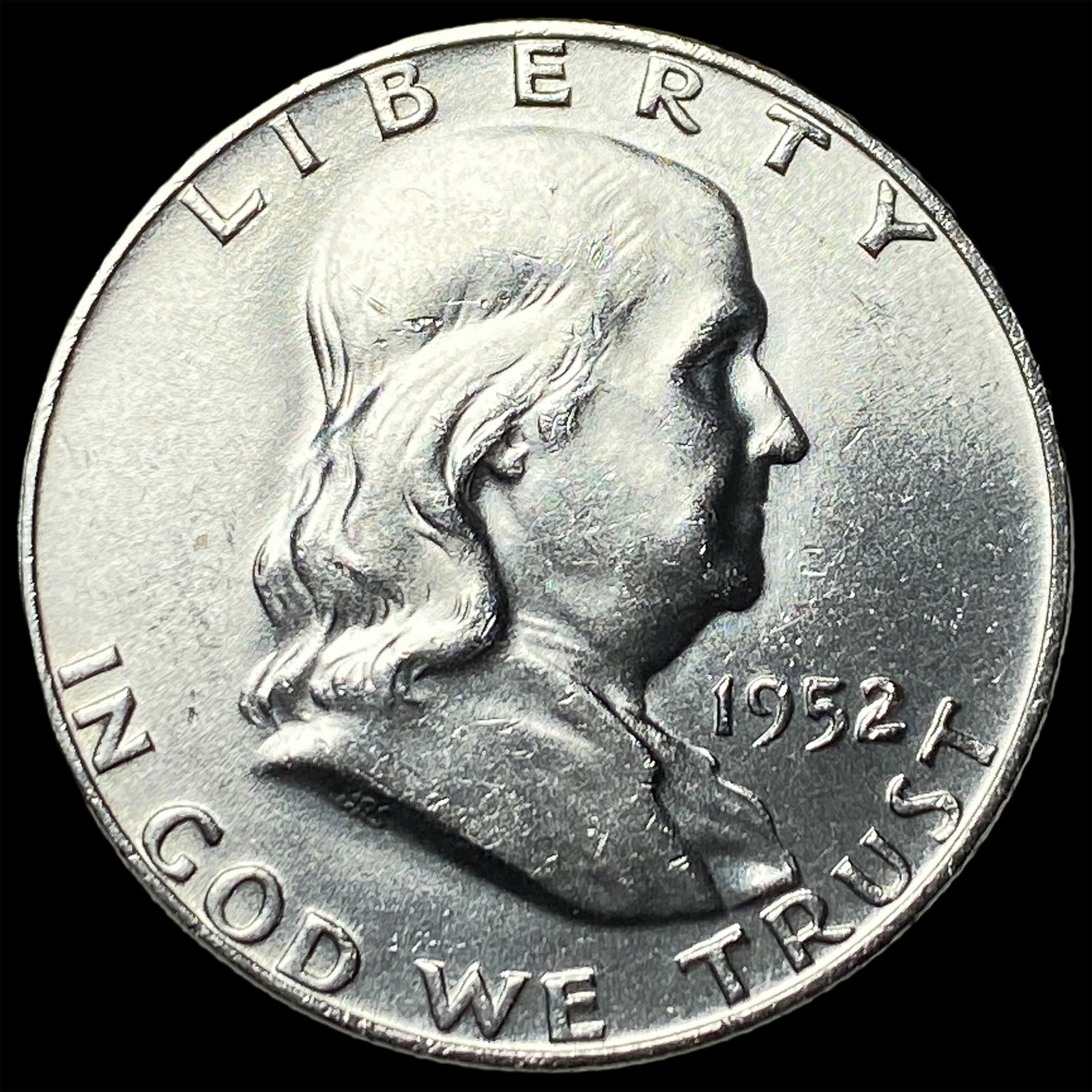 1952 FBL Franklin Silver Half Dollar CHOICE BU: 1952 FBL Franklin Silver Half Dollar CHOICE BU
