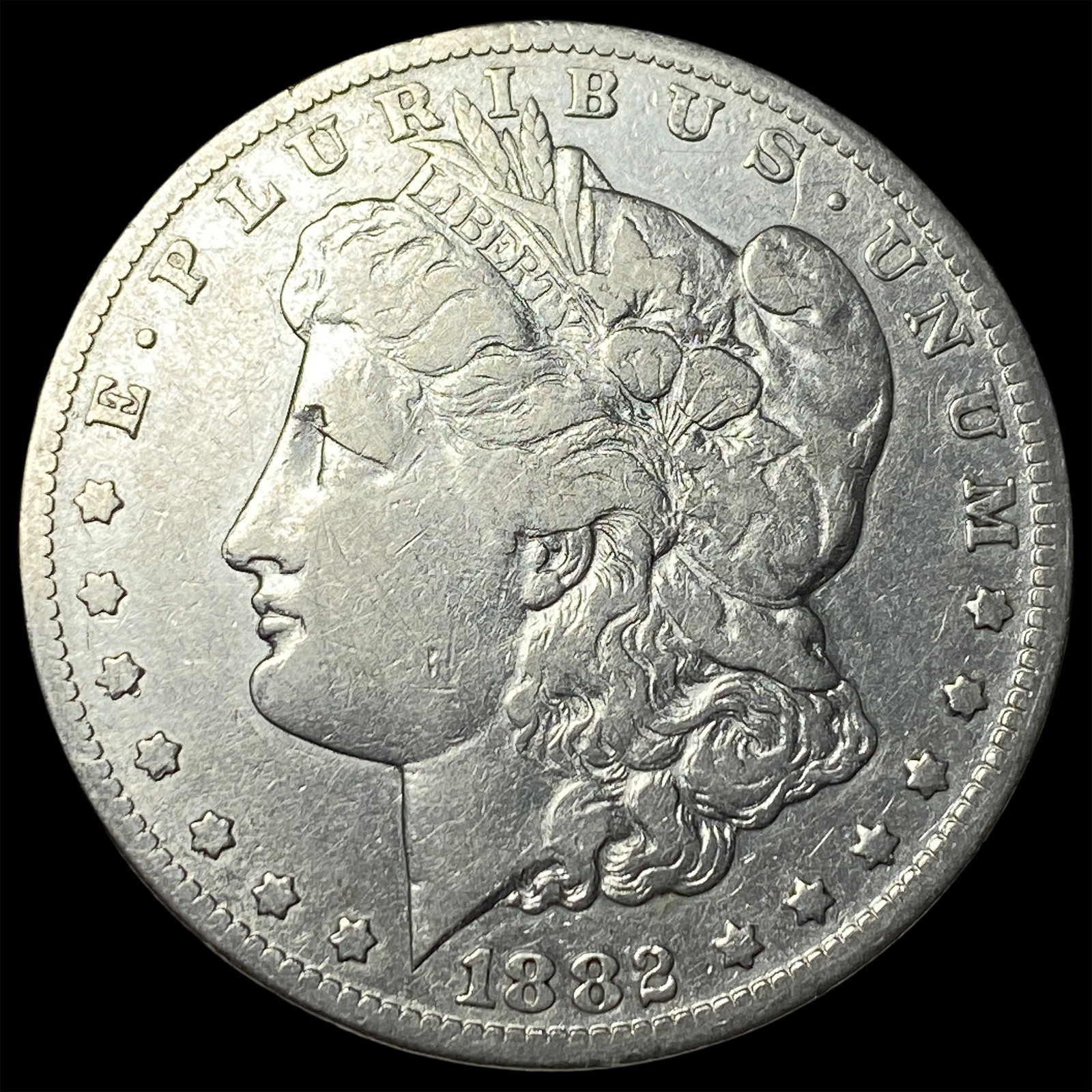 1882-CC Silver Morgan Dollar NEARLY UNCIRCULATED: 1882-CC Silver Morgan Dollar NEARLY UNCIRCULATED