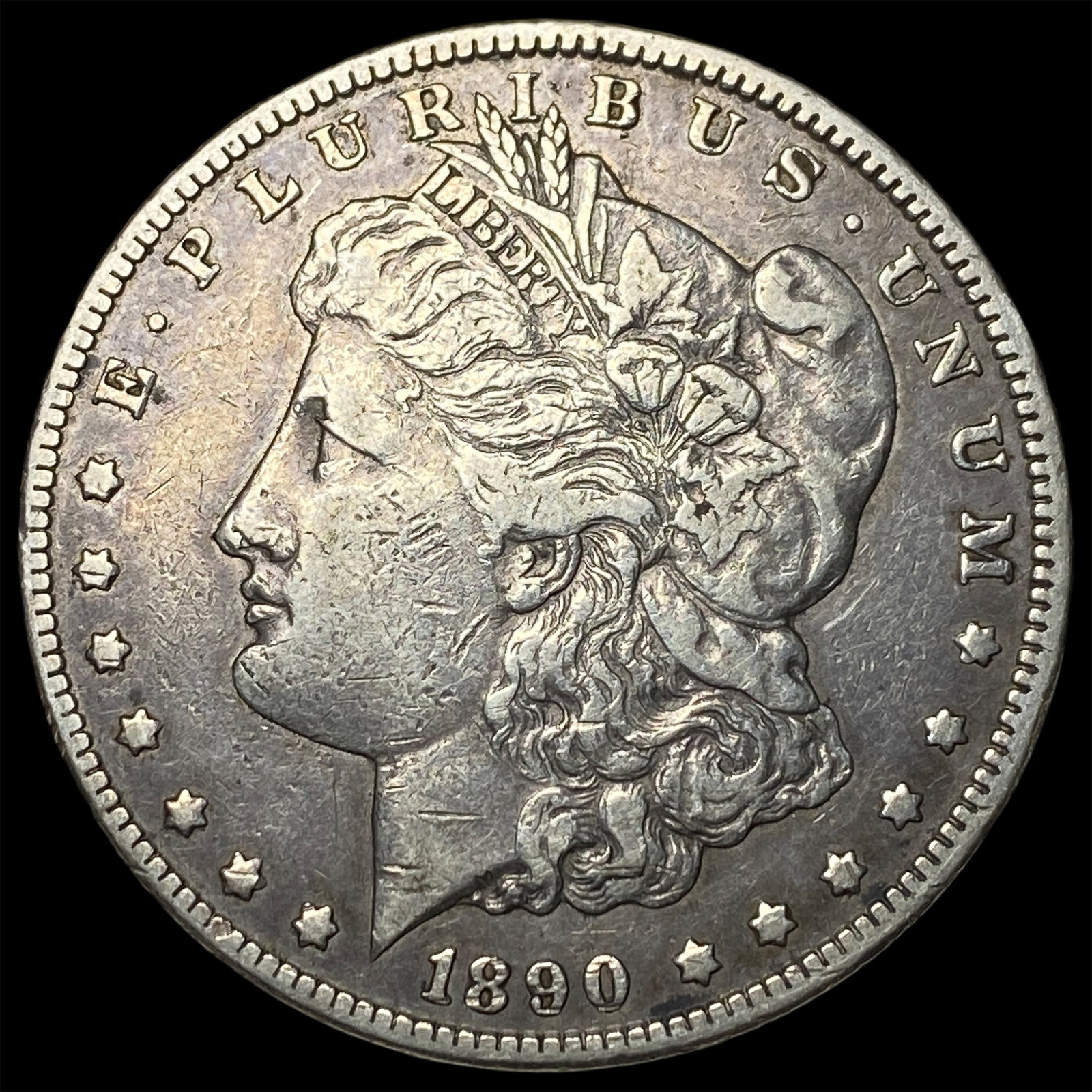 1890-CC Silver Morgan Dollar NEARLY UNCIRCULATED: 1890-CC Silver Morgan Dollar NEARLY UNCIRCULATED