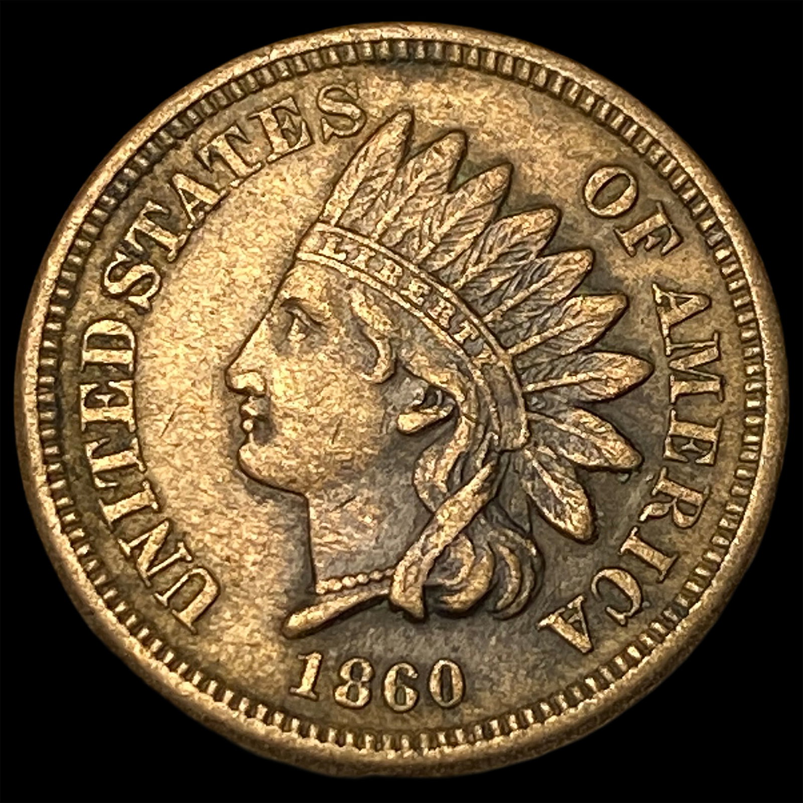 1860 BN Indian Head Cent UNCIRCULATED: 1860 BN Indian Head Cent UNCIRCULATED