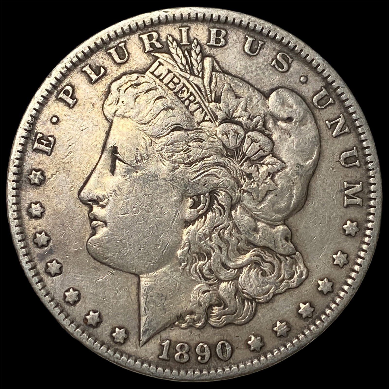 1890 Silver Morgan Dollar NEARLY UNCIRCULATED: 1890 Silver Morgan Dollar NEARLY UNCIRCULATED