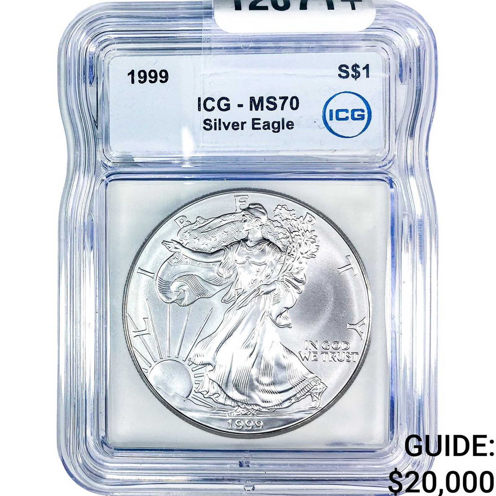 1999 Silver Eagle ICG MS70: 1999 Silver Eagle ICG MS70