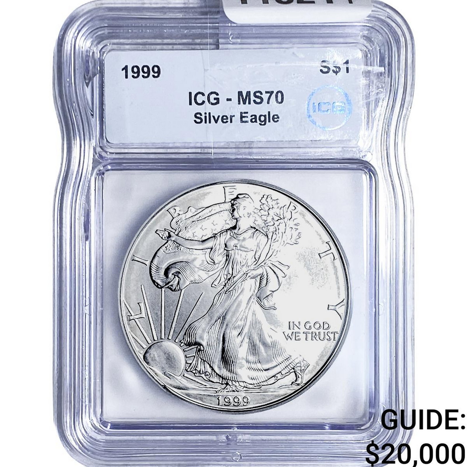 1999 Silver Eagle ICG MS70: 1999 Silver Eagle ICG MS70