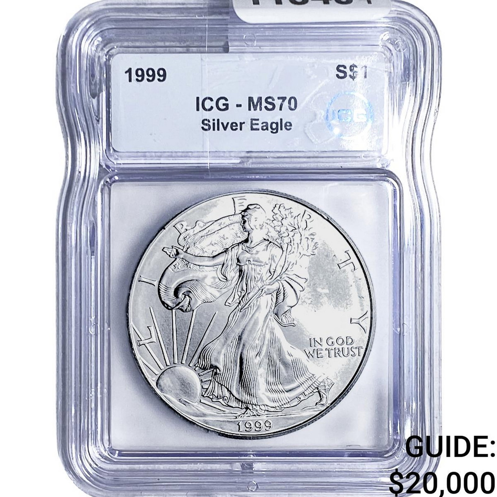 1999 Silver Eagle ICG MS70: 1999 Silver Eagle ICG MS70