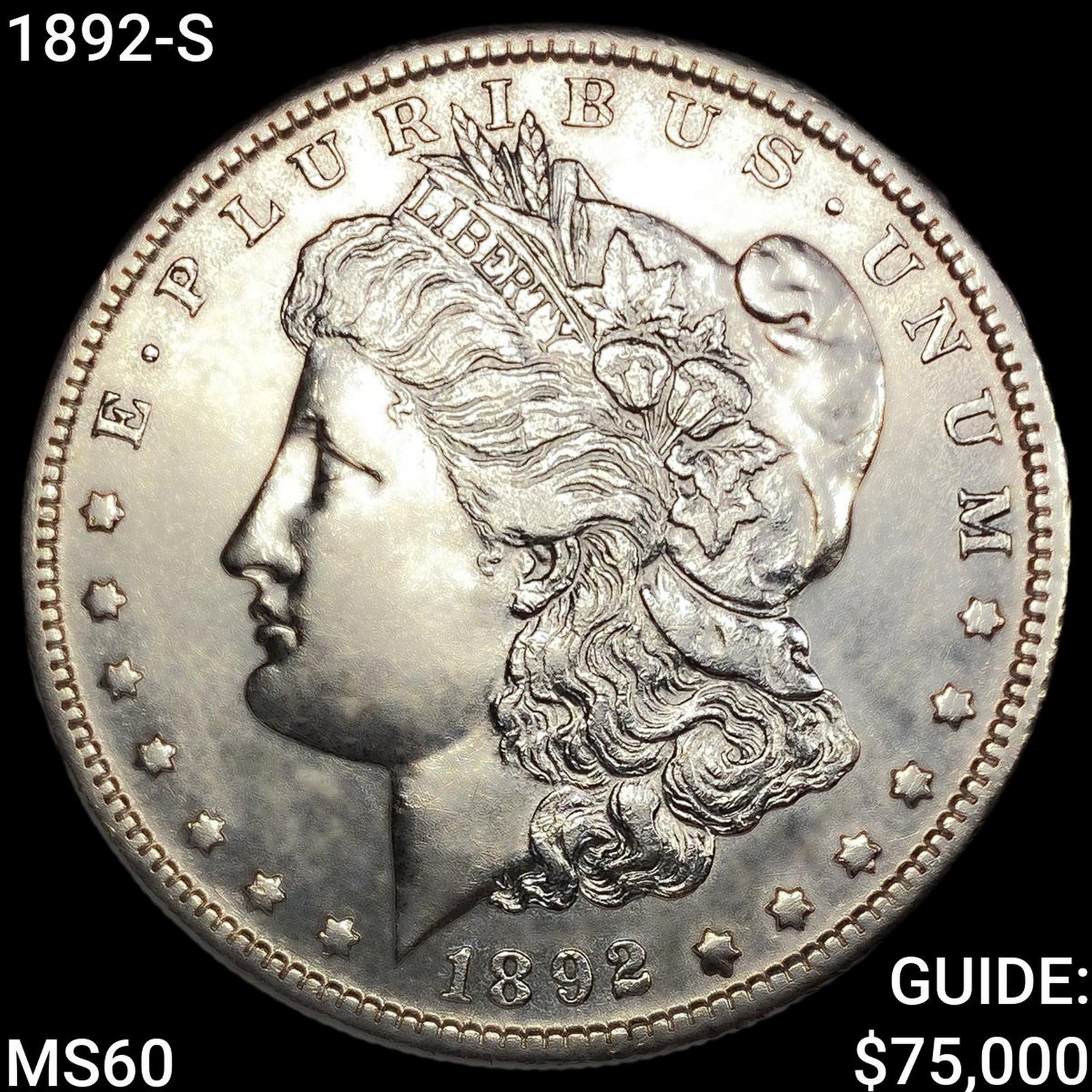1892-S Morgan Silver Dollar: 1892-S Morgan Silver Dollar