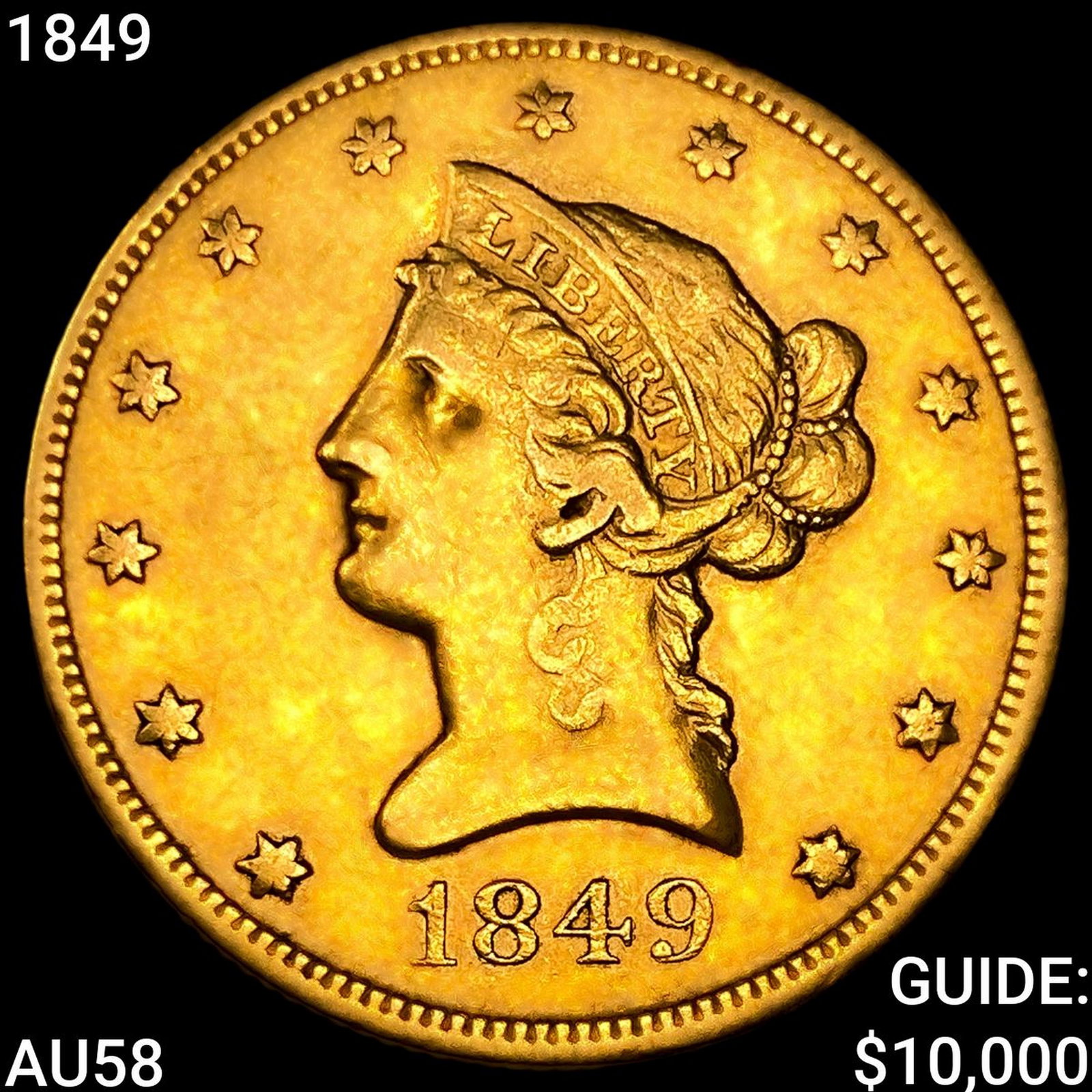 1849 $10 Gold Eagle (1 of 2)
