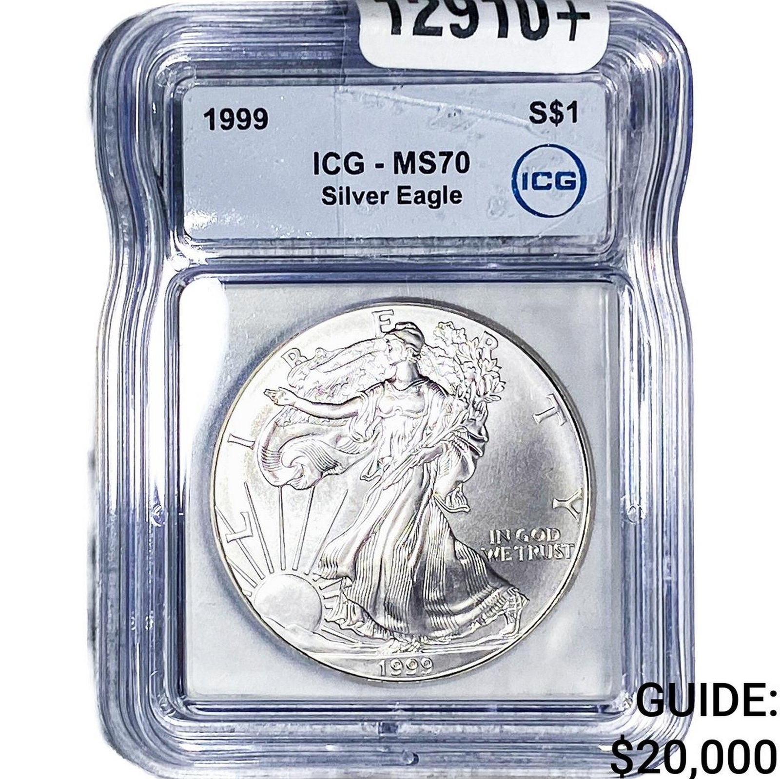 1999 Silver Eagle ICG MS70: 1999 Silver Eagle ICG MS70