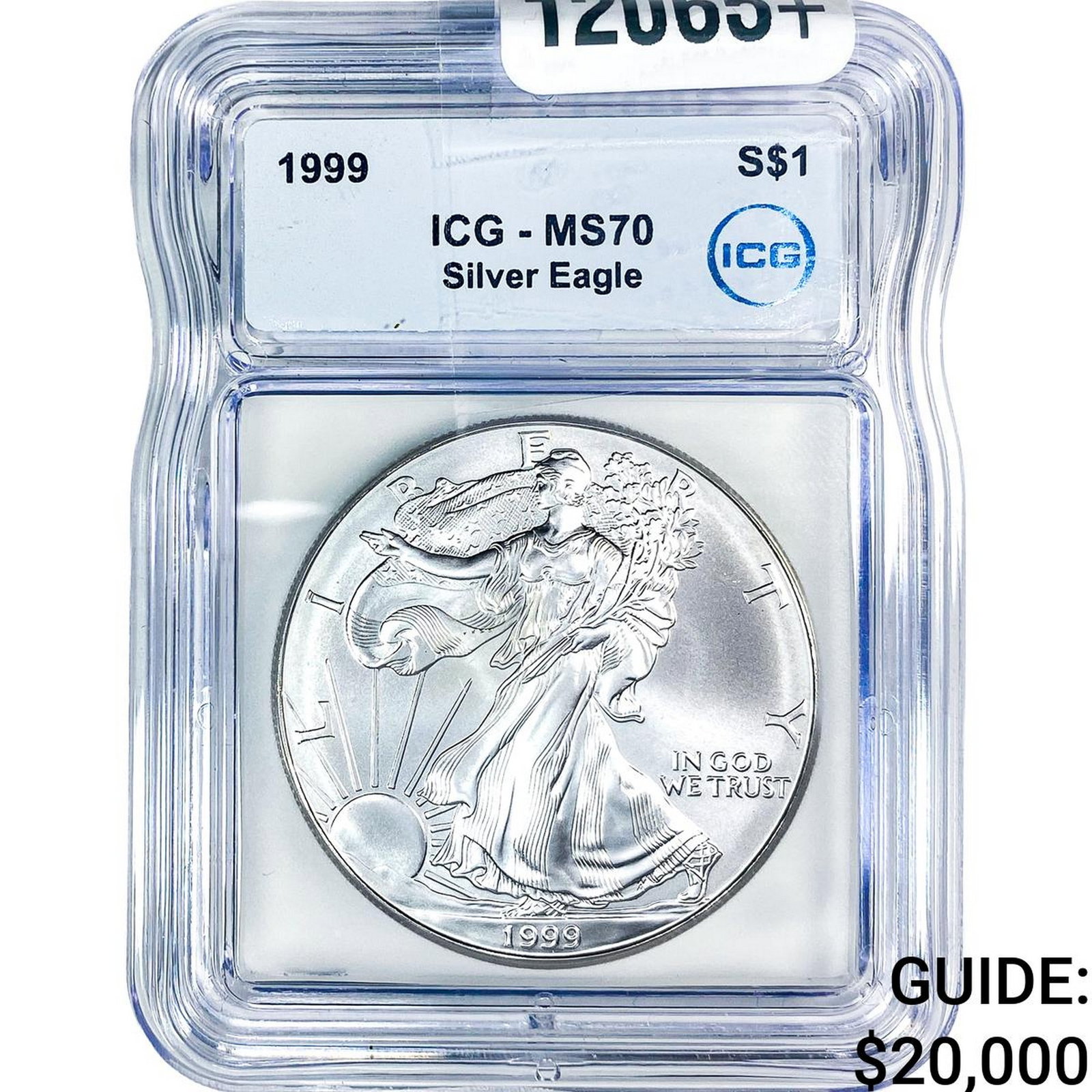 1999 Silver Eagle ICG MS70: 1999 Silver Eagle ICG MS70