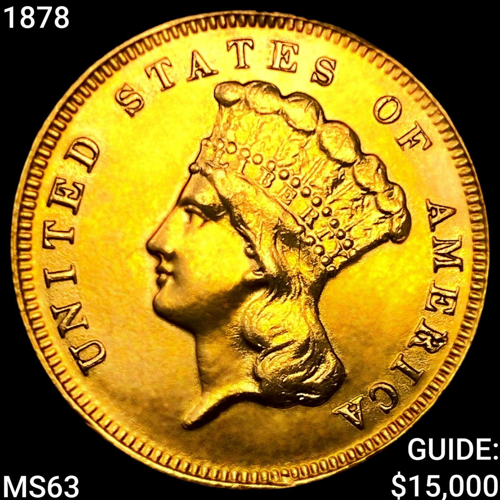1878 $3 Gold Piece: 1878 $3 Gold Piece
