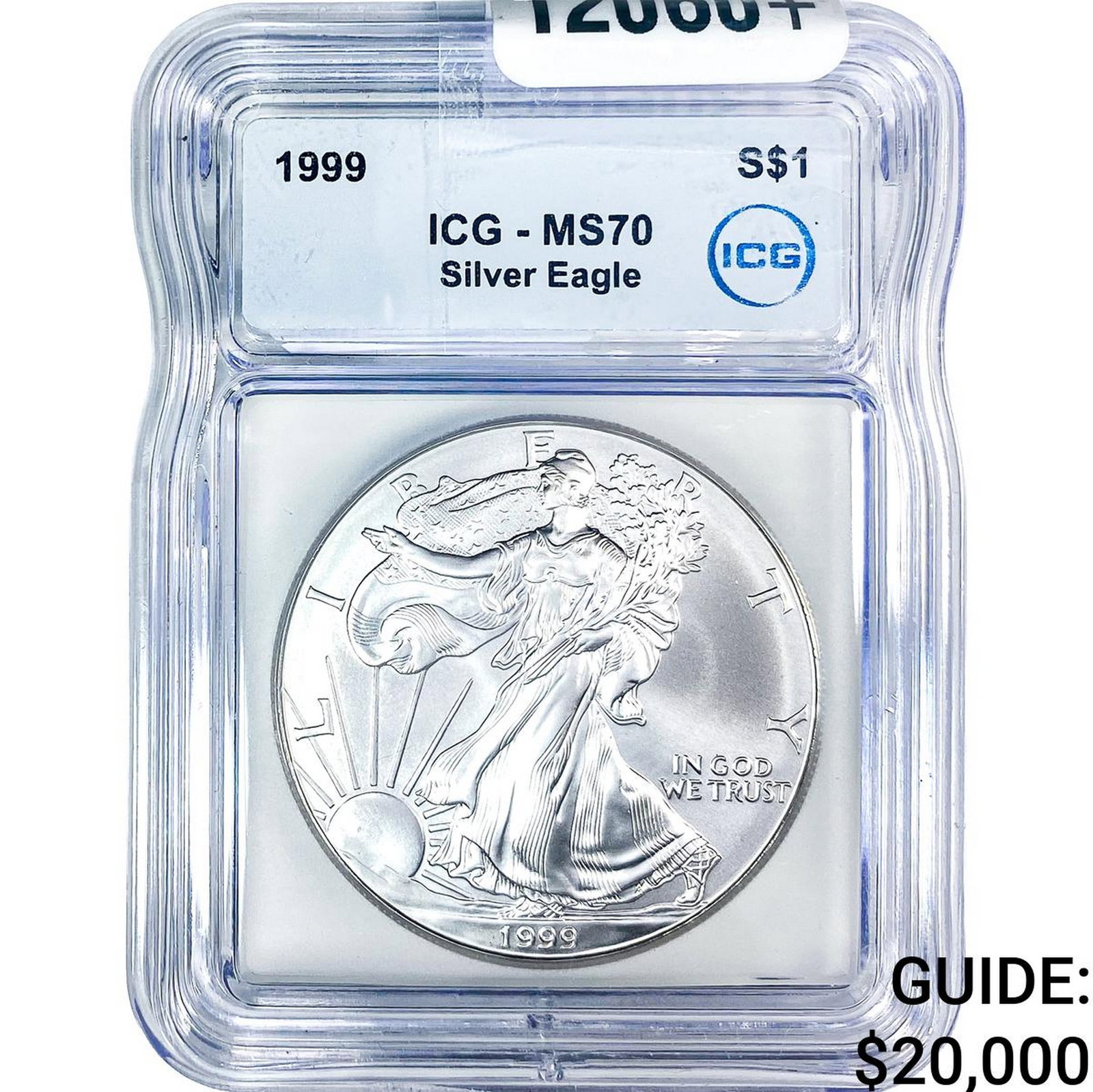 1999 Silver Eagle ICG MS70
