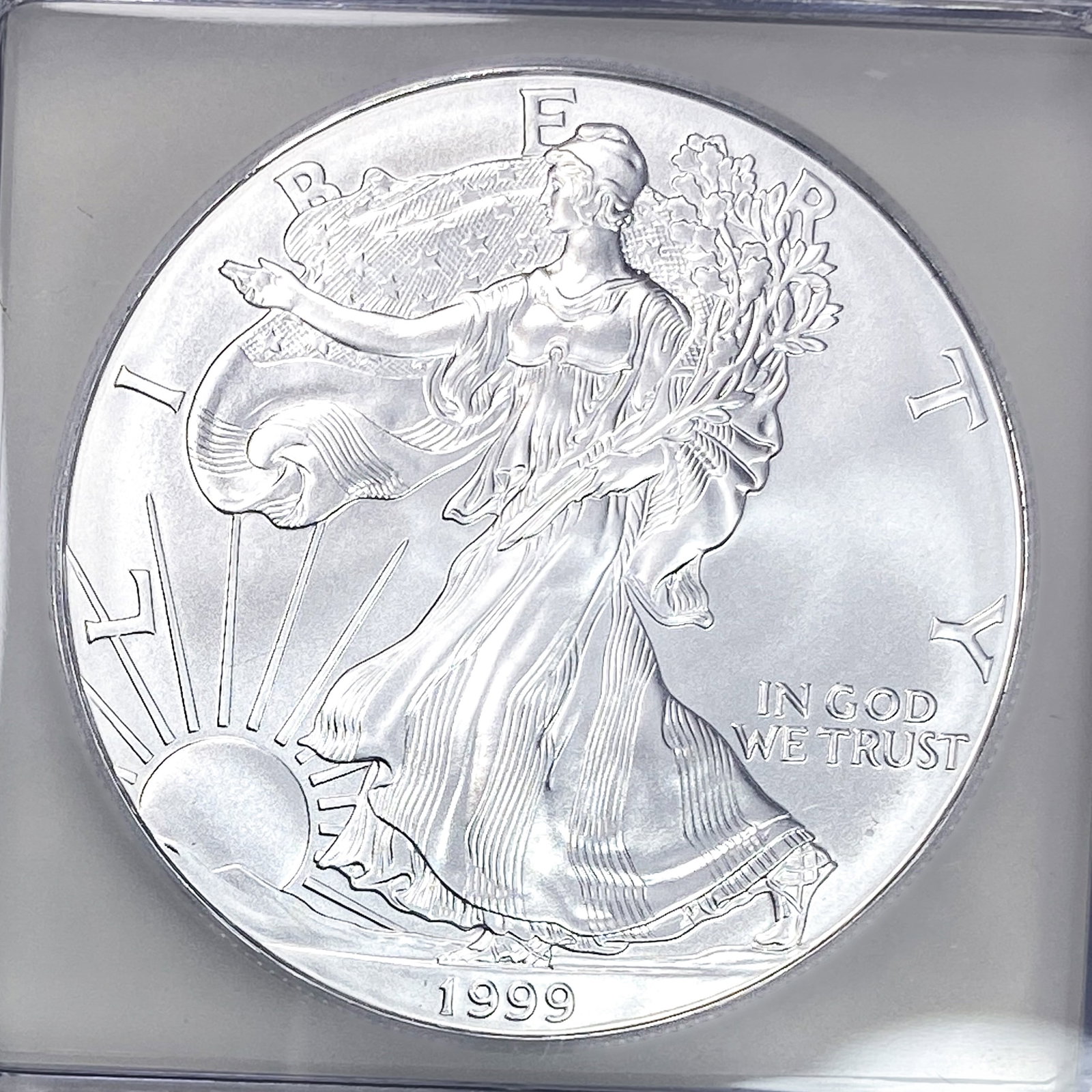 1999 Silver Eagle ICG MS70 - 3