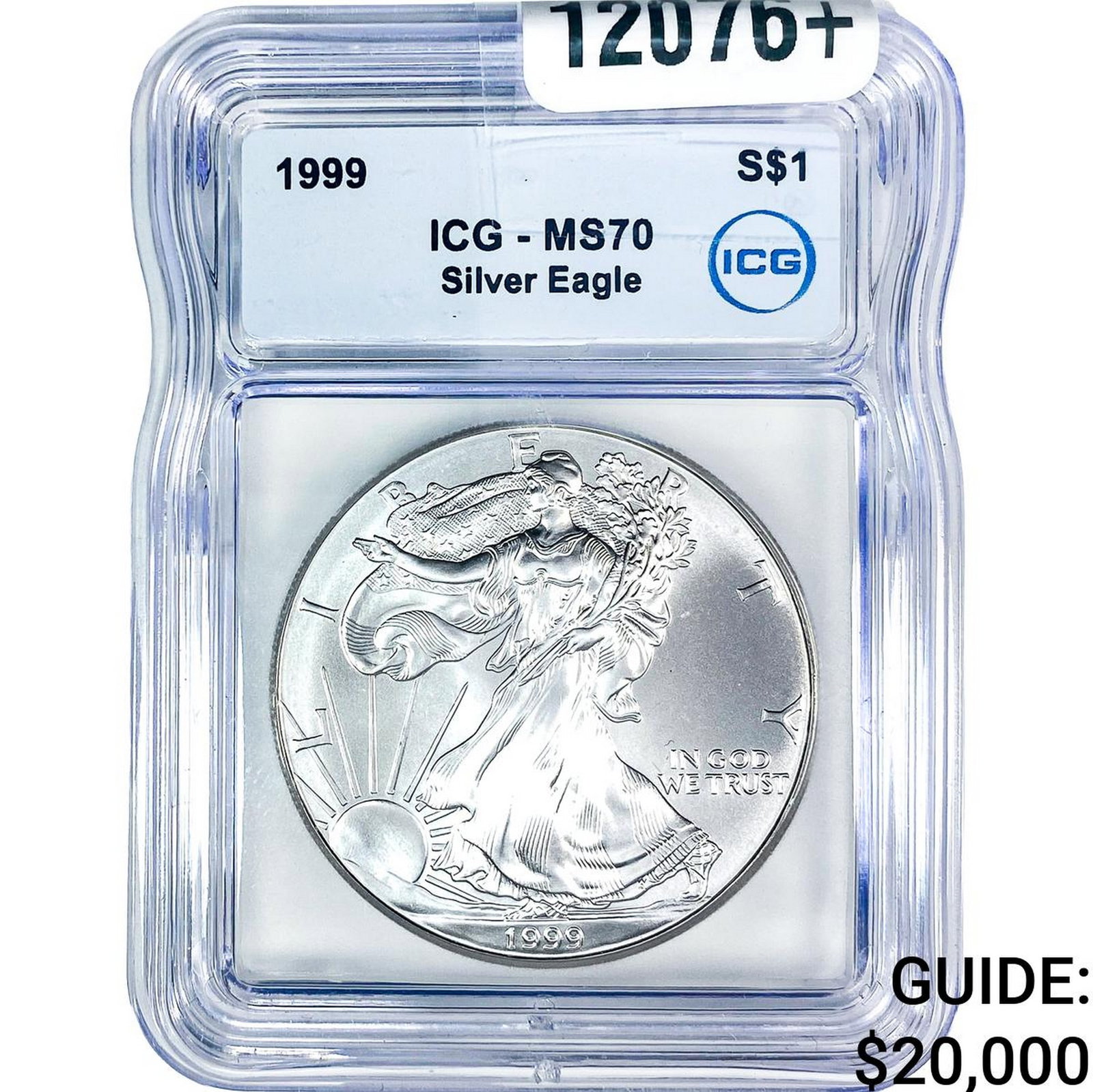 1999 Silver Eagle ICG MS70: 1999 Silver Eagle ICG MS70