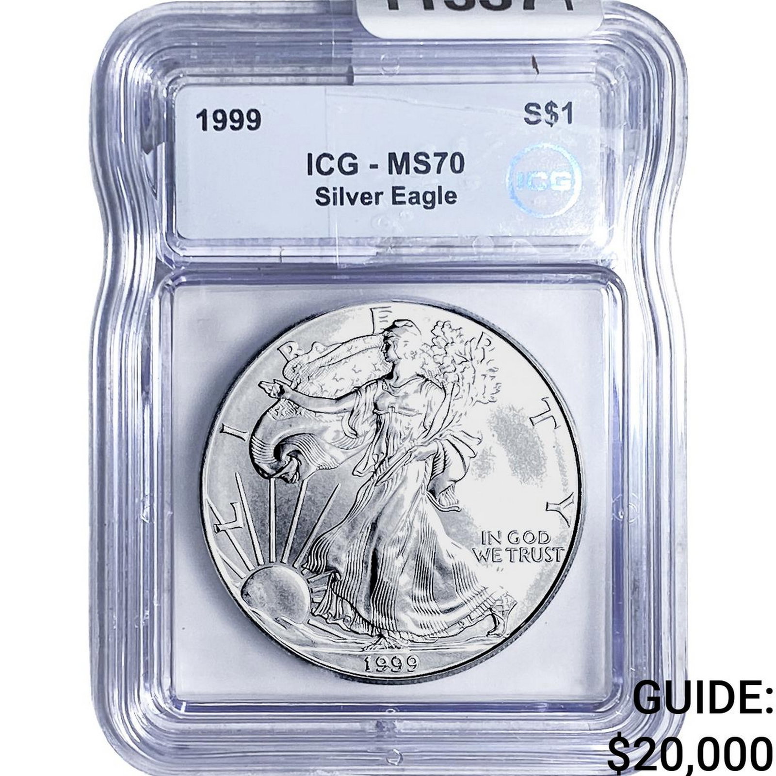 1999 Silver Eagle ICG MS70: 1999 Silver Eagle ICG MS70