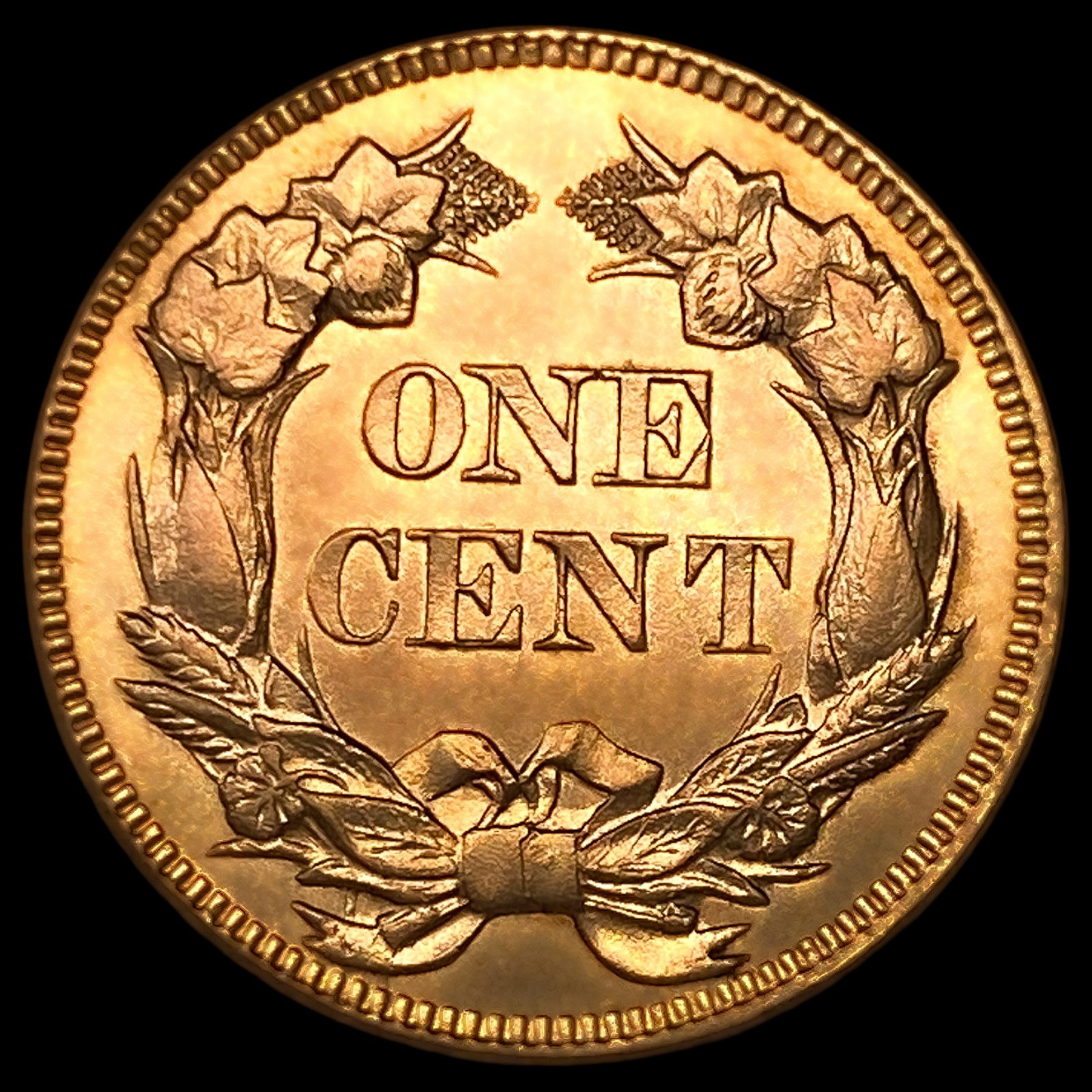 1857 Flying Eagle Cent GEM BU RD - 2