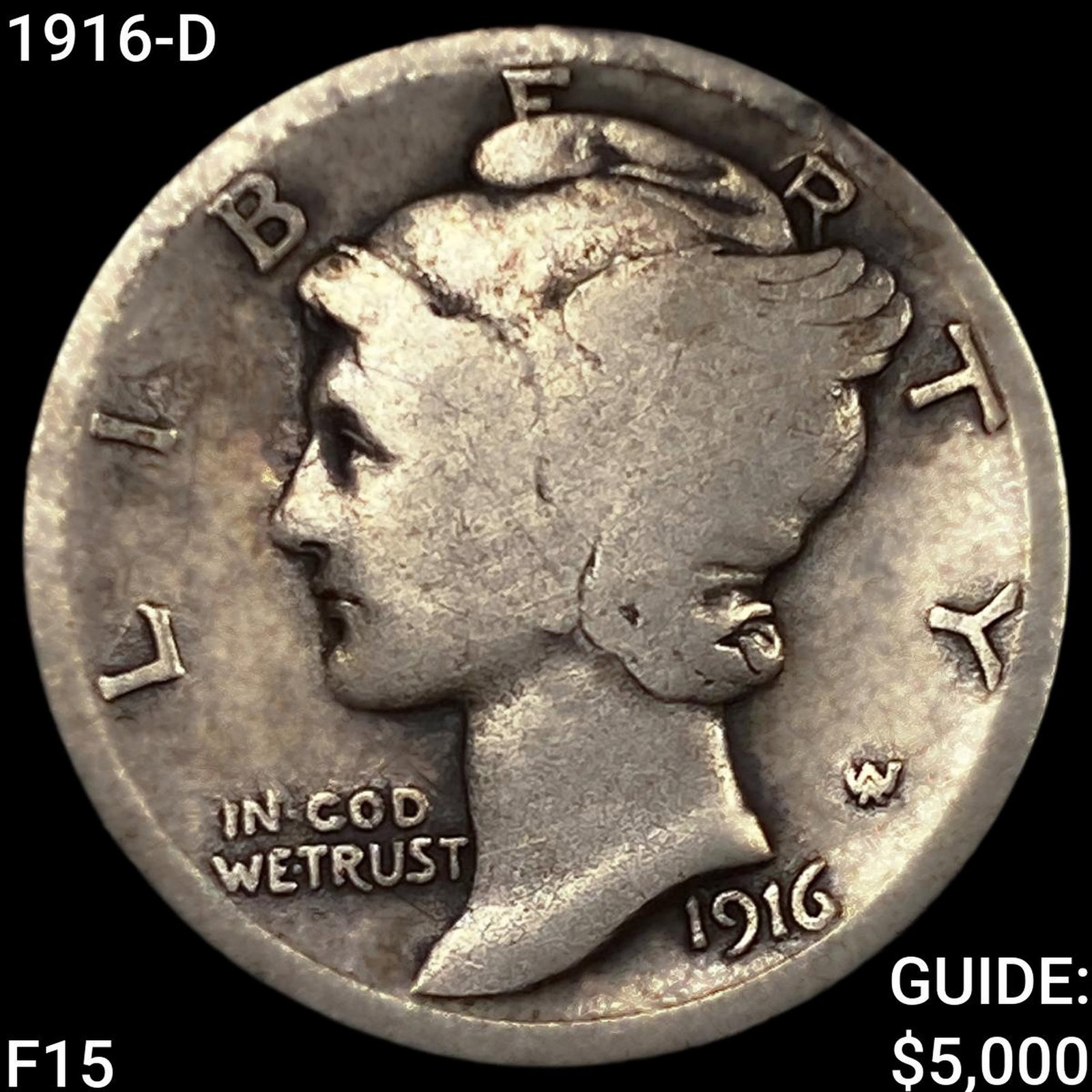 1916-D Mercury Dime: 1916-D Mercury Dime