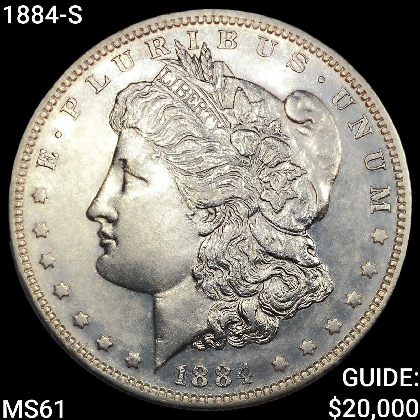 1884-S Morgan Silver Dollar: 1884-S Morgan Silver Dollar