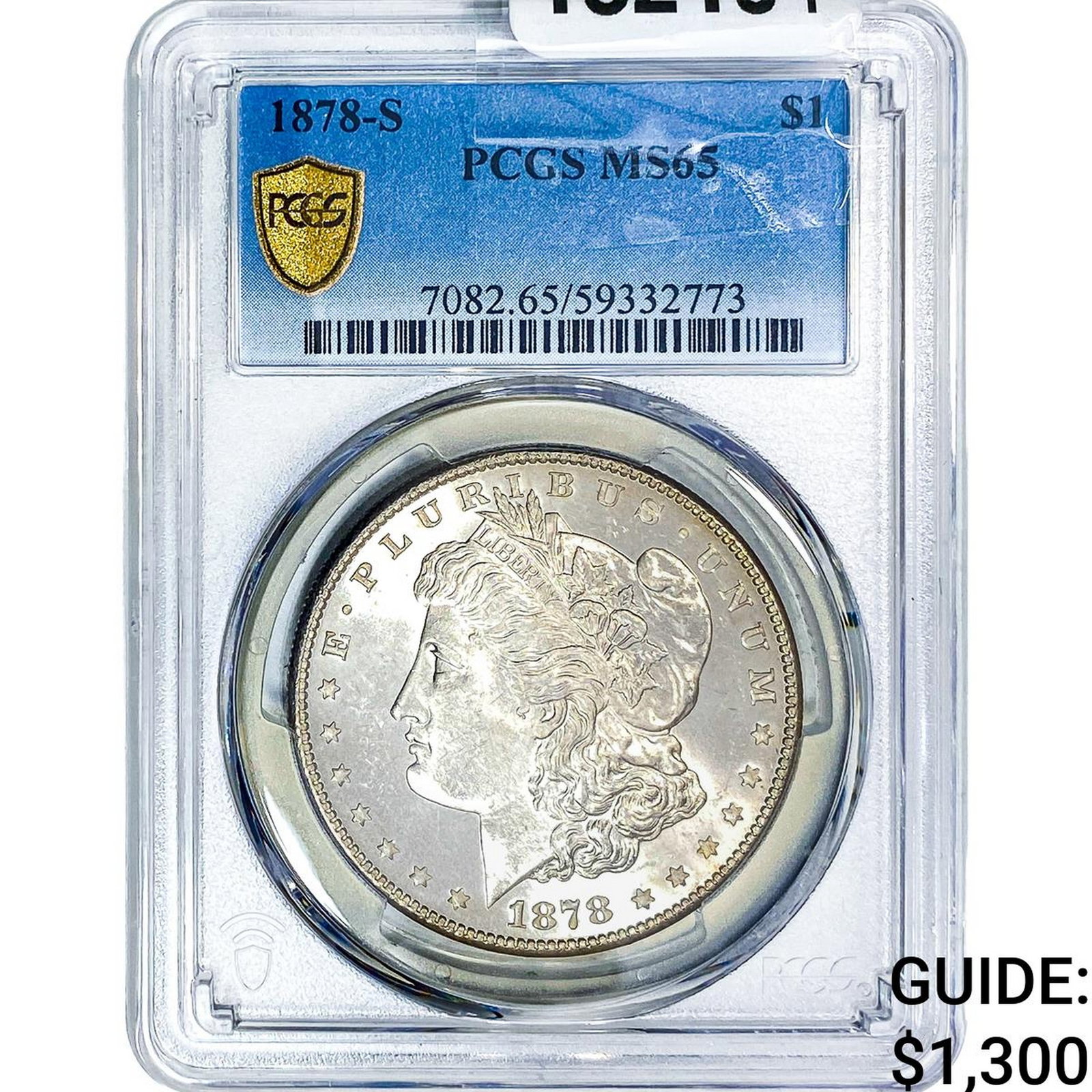 1878-S Morgan Silver Dollar PCGS MS65: 1878-S Morgan Silver Dollar PCGS MS65