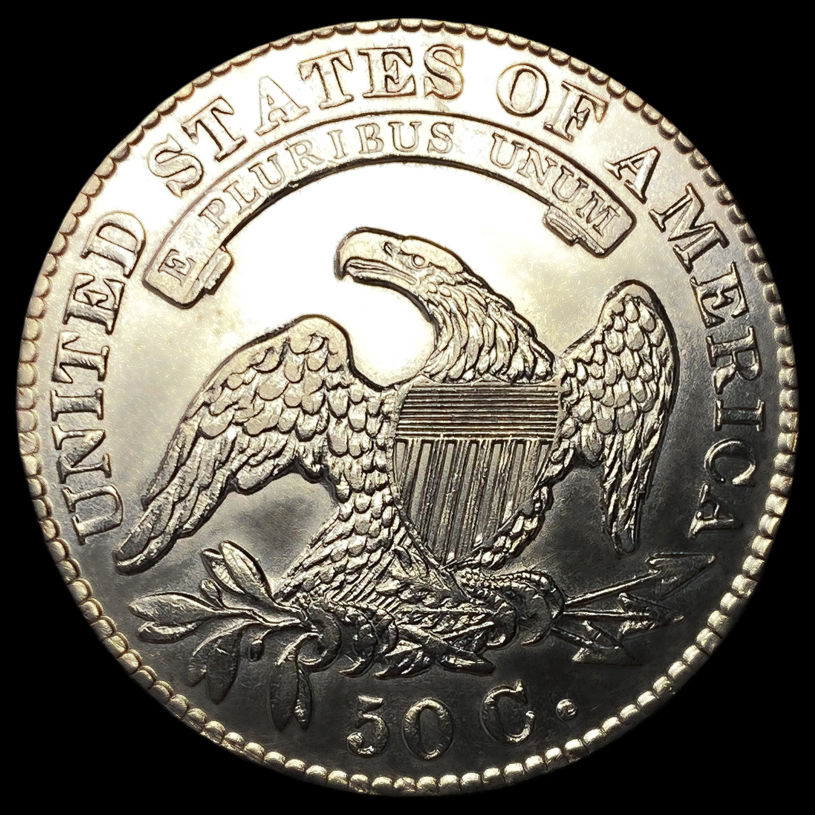 1830 Capped Bust Half Dollar UNCIRCULATED - 2