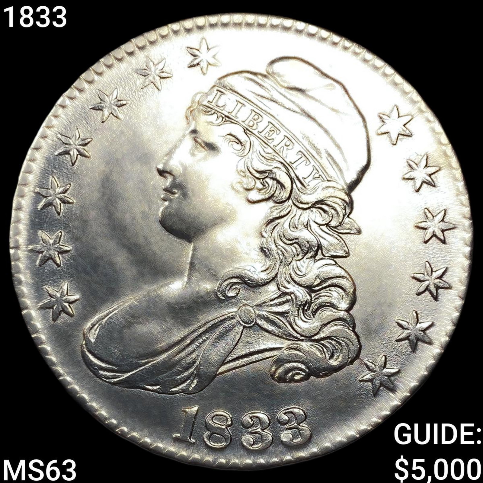 1833 Capped Bust Half Dollar: 1833 Capped Bust Half Dollar