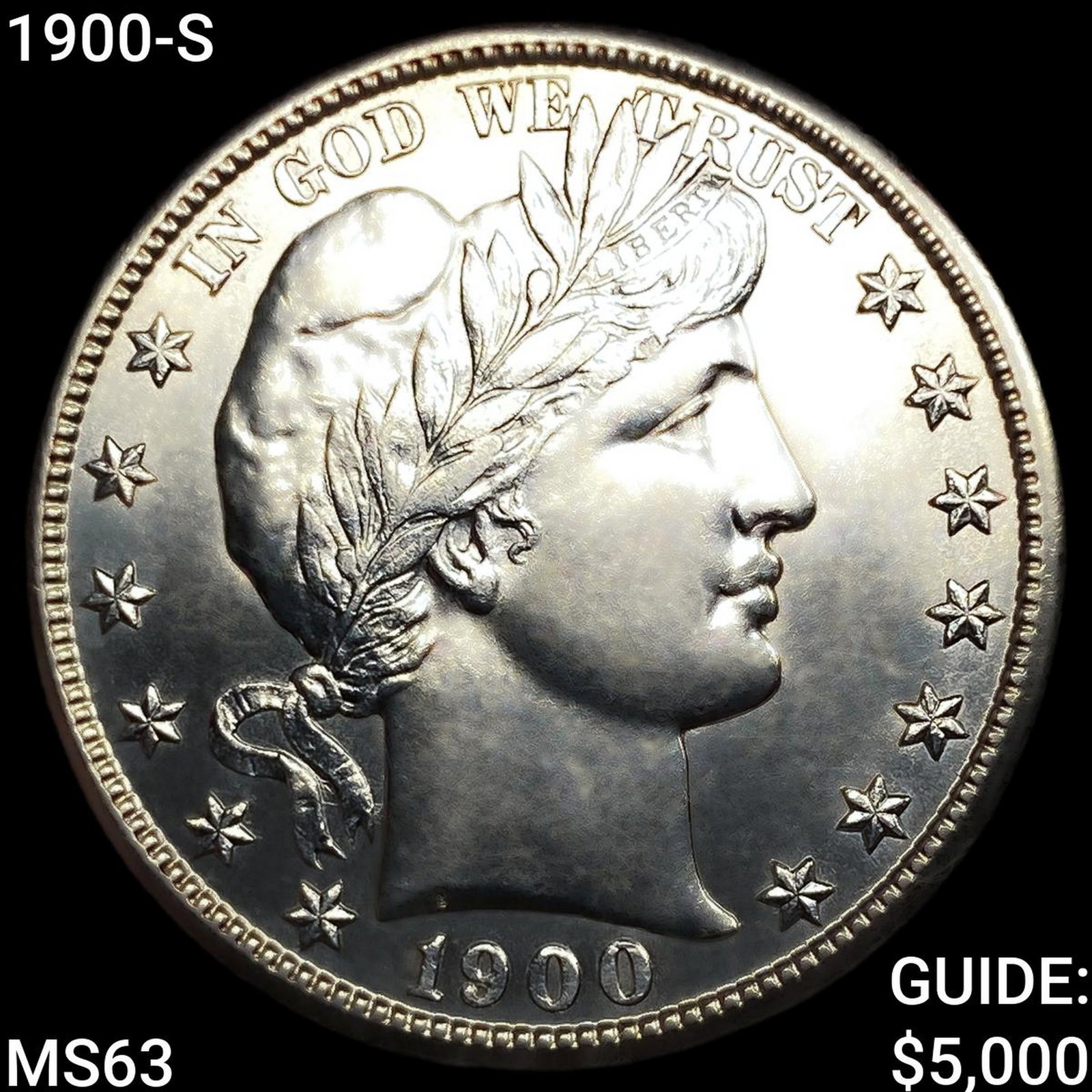 1900-S Barber Half Dollar: 1900-S Barber Half Dollar