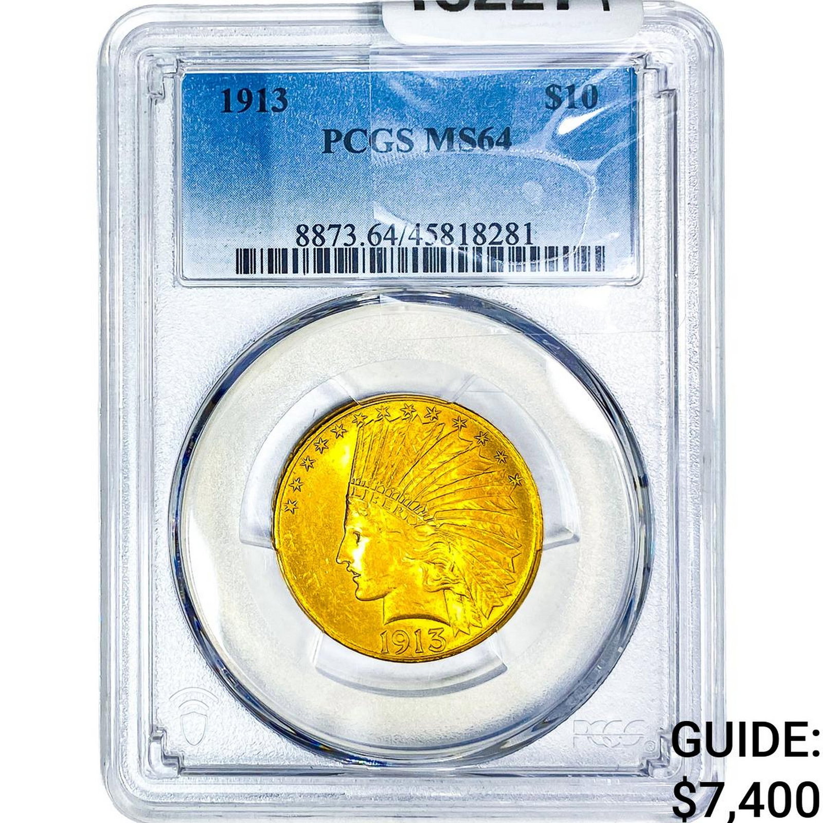 1913 $10 Gold Eagle PCGS MS64: 1913 $10 Gold Eagle PCGS MS64