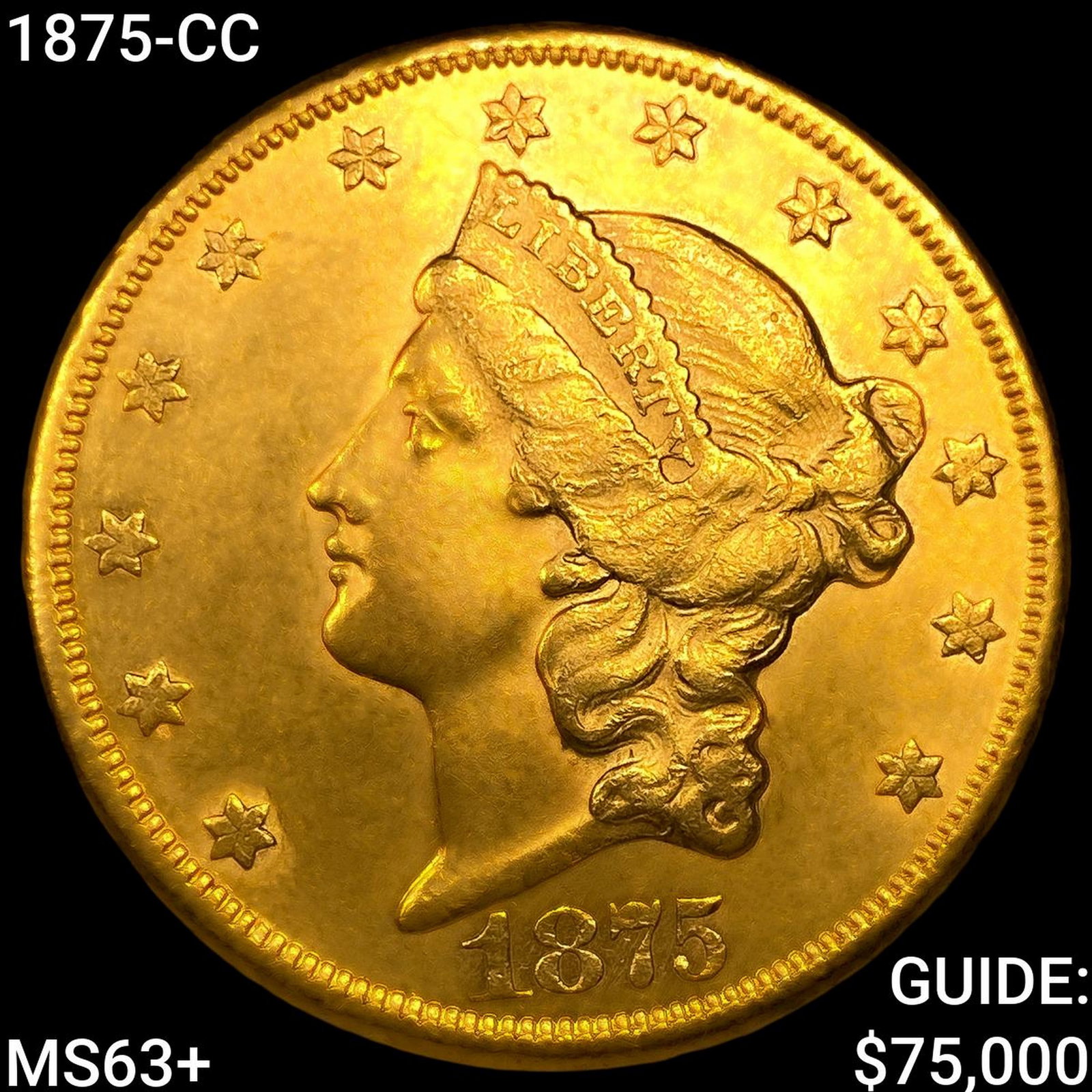 1875-CC $20 Gold Double Eagle: 1875-CC $20 Gold Double Eagle