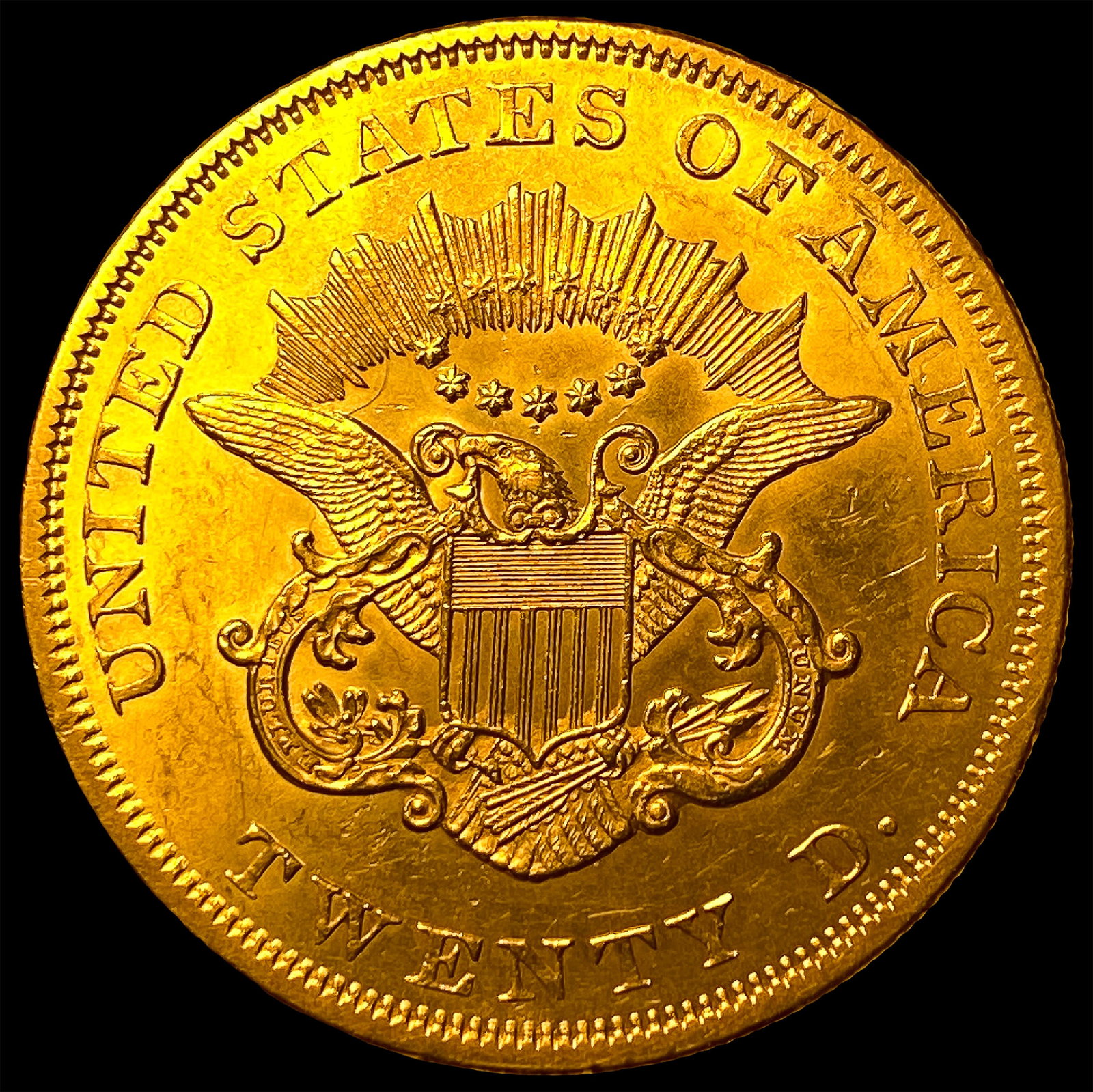 1861 $20 Gold Double Eagle - 2