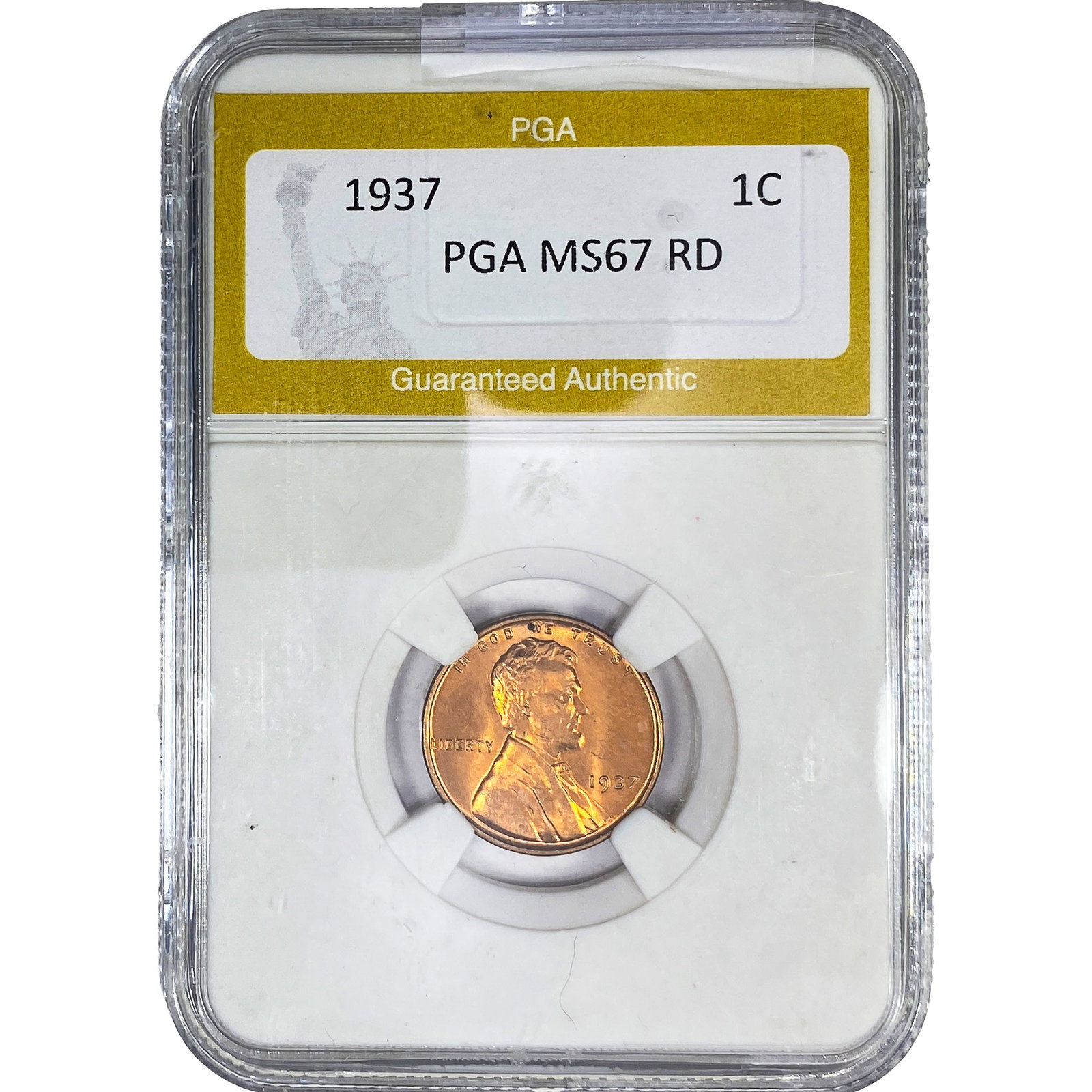 1937 Wheat Cent PGA MS67 RD