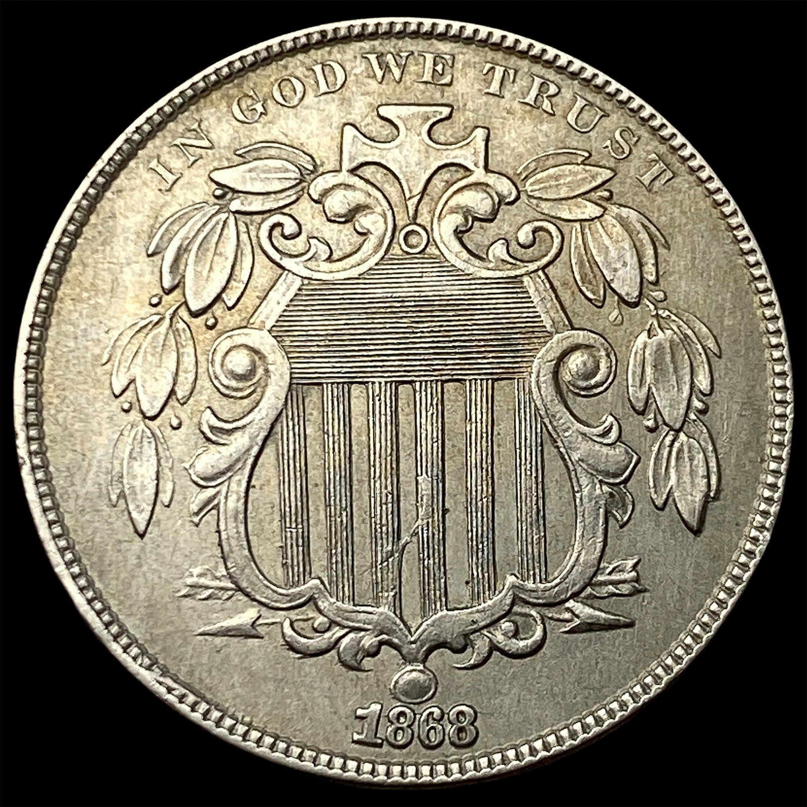 1868 Shield Nickel CHOICE AU (1 of 2)