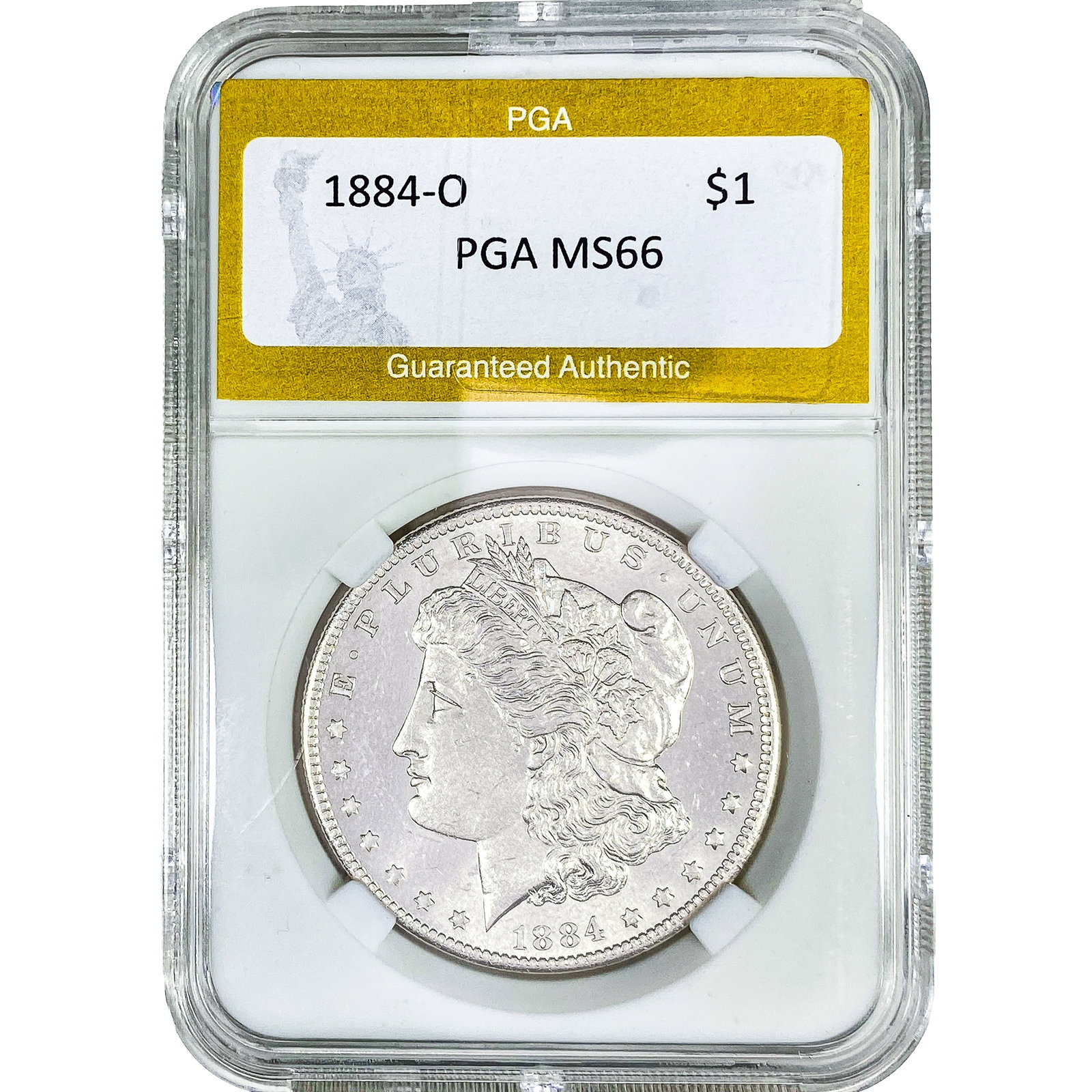 1884-O Morgan Silver Dollar PGA MS66