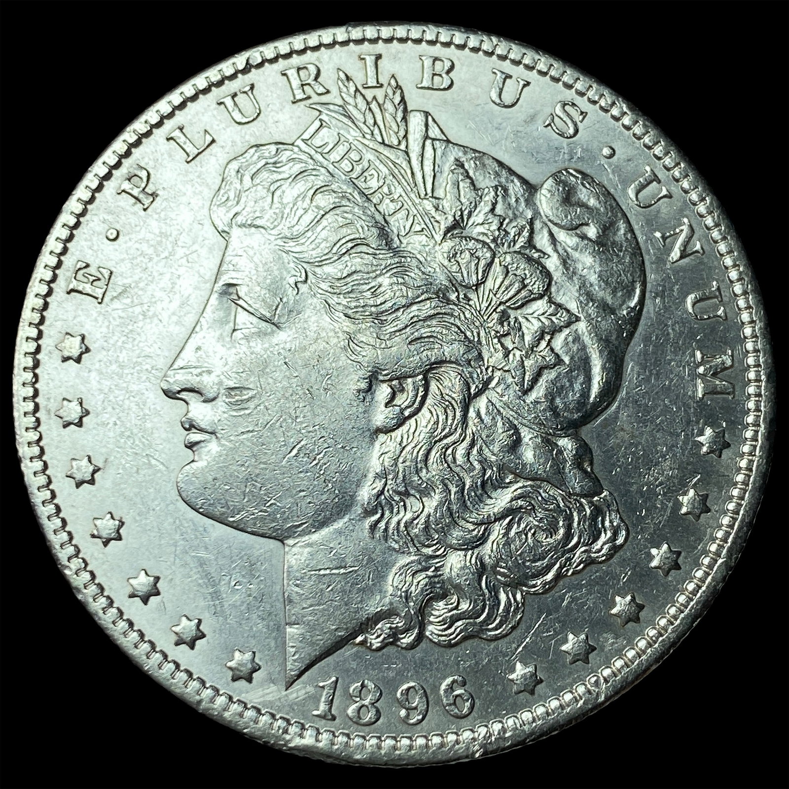 1896-O Silver Morgan Dollar NEARLY UNCIRCULATED: 1896-O Silver Morgan Dollar NEARLY UNCIRCULATED