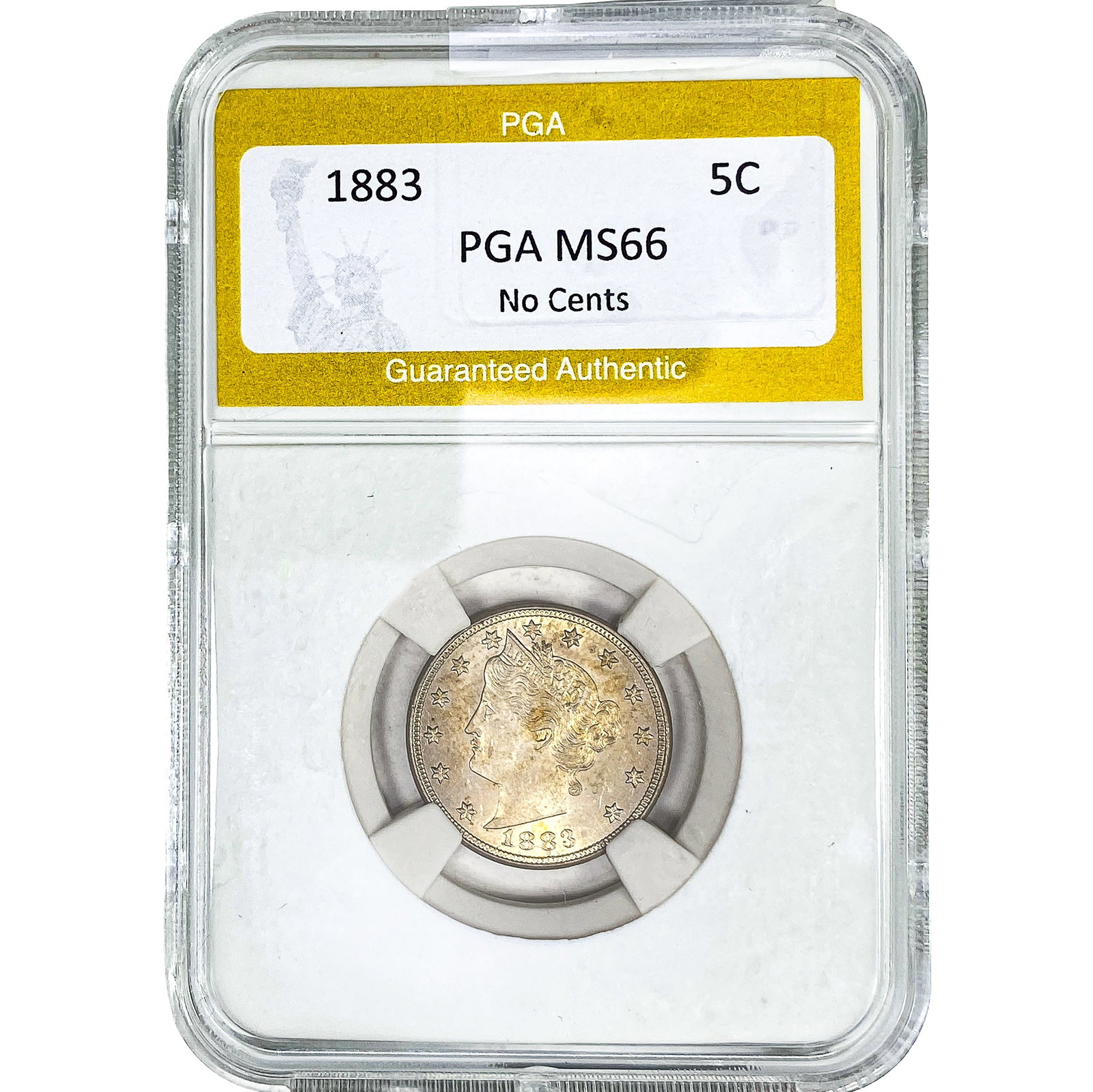 1883 Liberty Victory Nickel PGA MS66 No Cents
