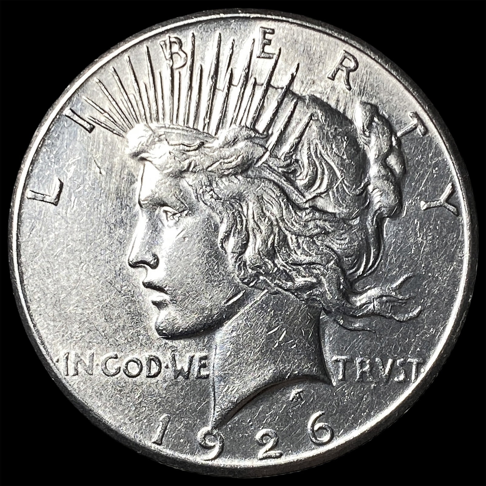 1926-S Silver Peace Dollar CHOICE AU: 1926-S Silver Peace Dollar CHOICE AU