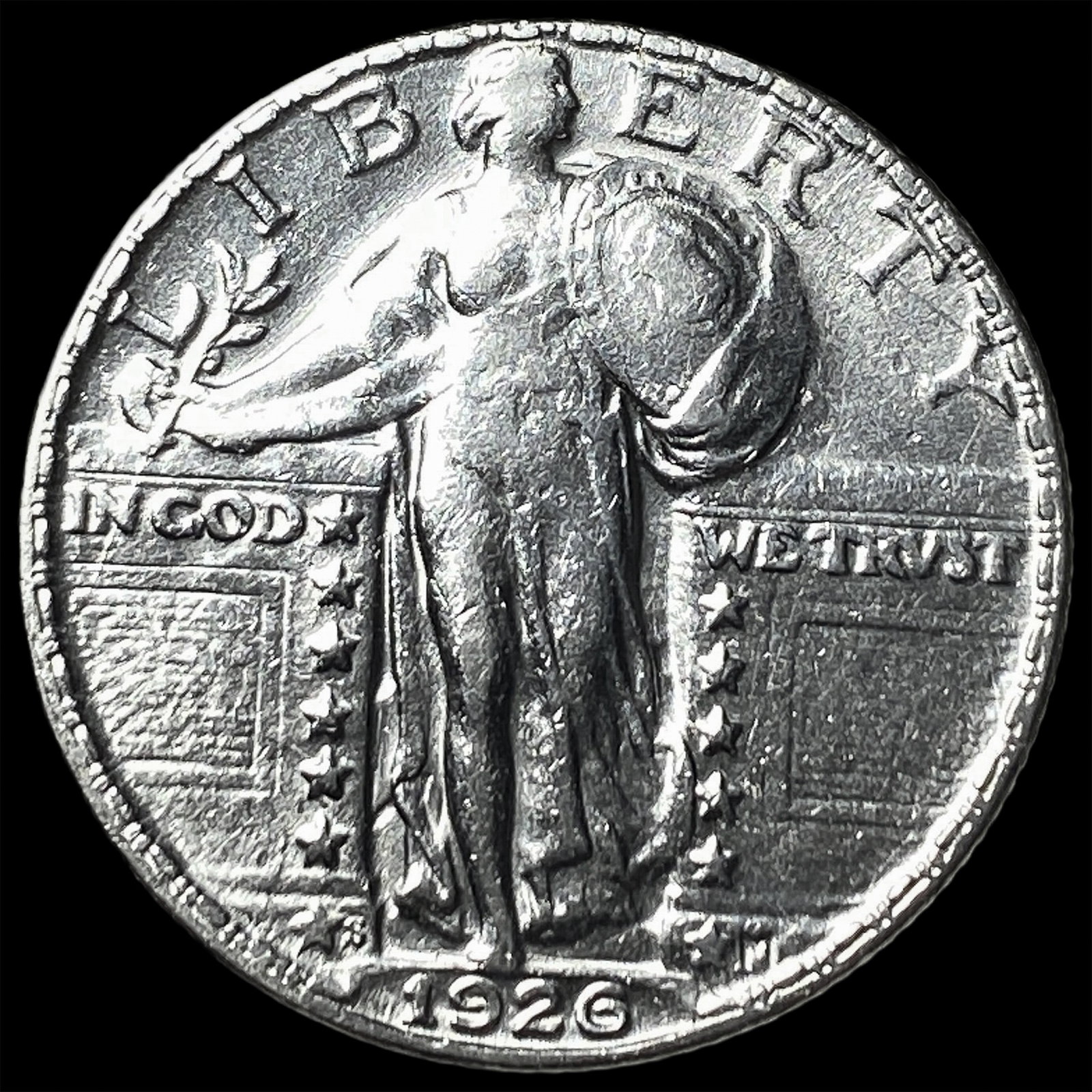 1926-S Silver Standing Liberty Quarter UNCIRCULATED: 1926-S Silver Standing Liberty Quarter UNCIRCULATED