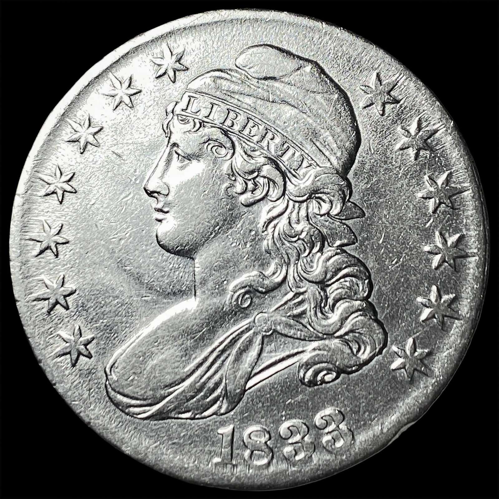 1833 Capped Bust Half Dollar CLOSELY UNCIRCULATED (1 of 2)