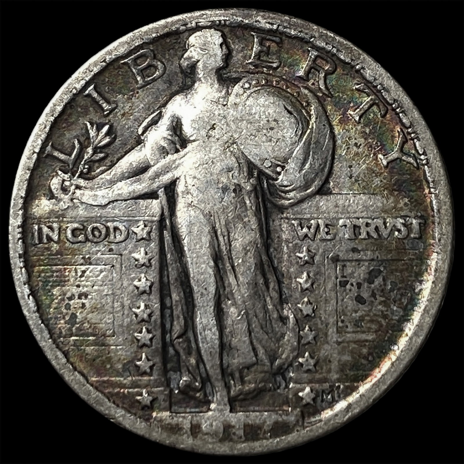 1917 Type 2 Standing Liberty Quarter NEARLY UNCIRCULATED: 1917 Type 2 Standing Liberty Quarter NEARLY UNCIRCULATED