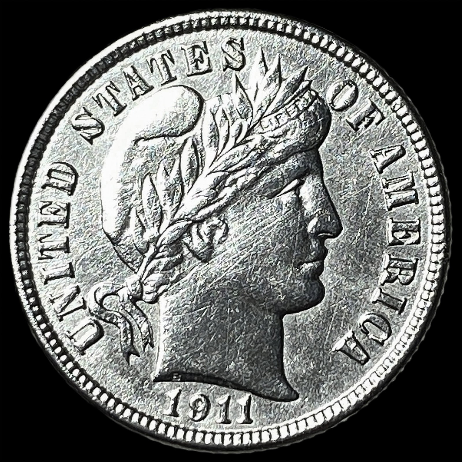 1911 Silver Barber Dime UNCIRCULATED: 1911 Silver Barber Dime UNCIRCULATED