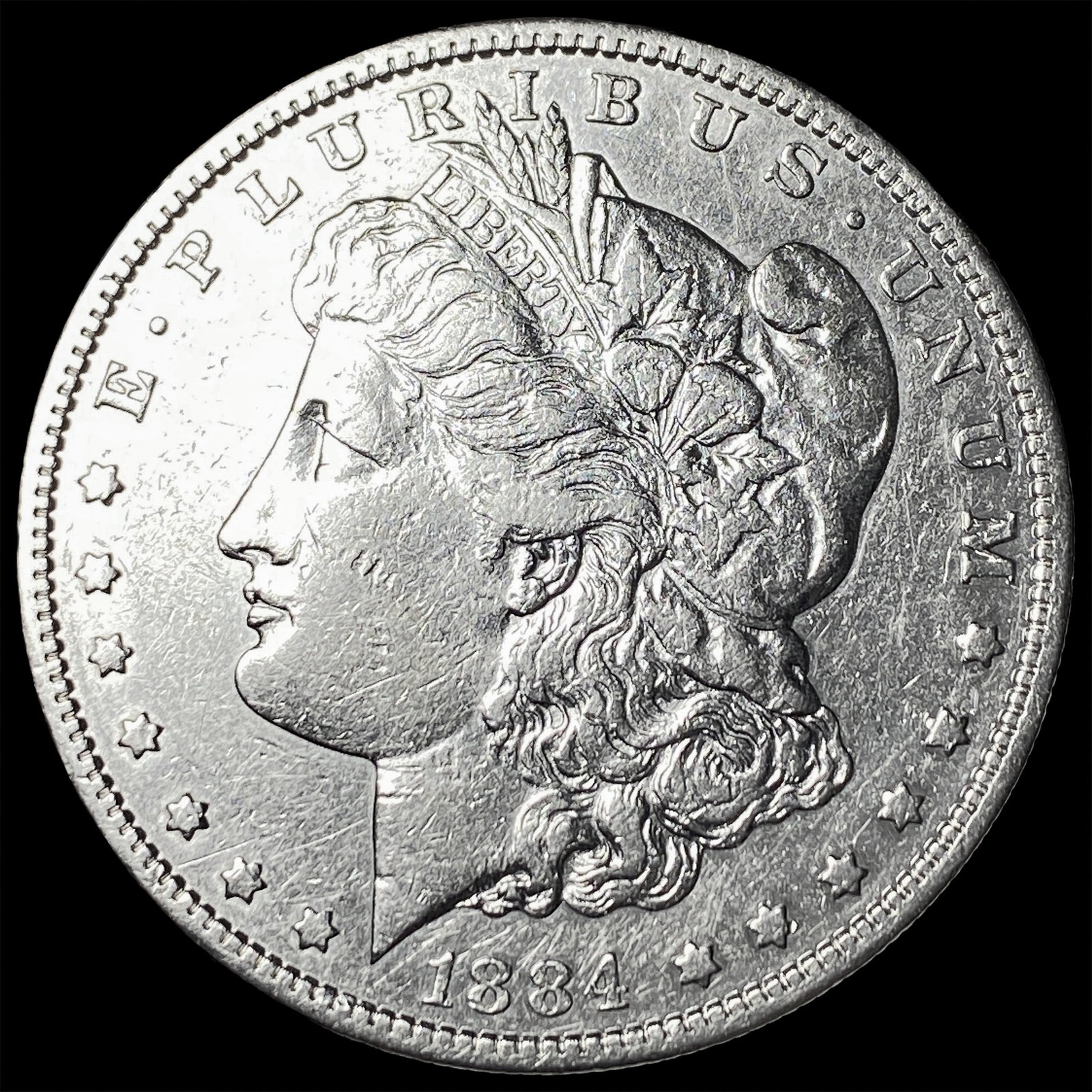 1884-S Morgan Silver Dollar CLOSELY UNCIRCULATED: 1884-S Morgan Silver Dollar CLOSELY UNCIRCULATED