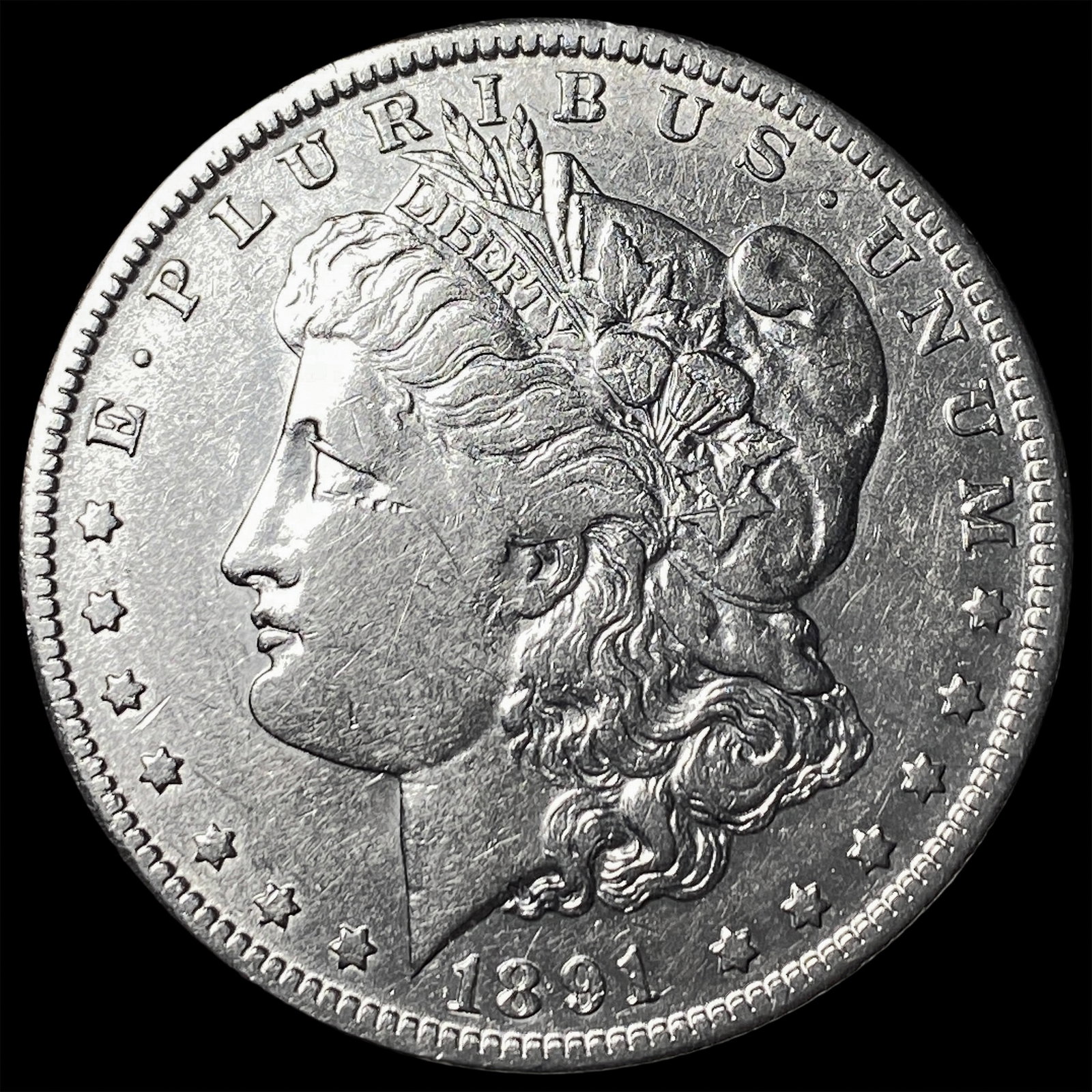 1891-O Morgan Silver Dollar CLOSELY UNCIRCULATED: 1891-O Morgan Silver Dollar CLOSELY UNCIRCULATED