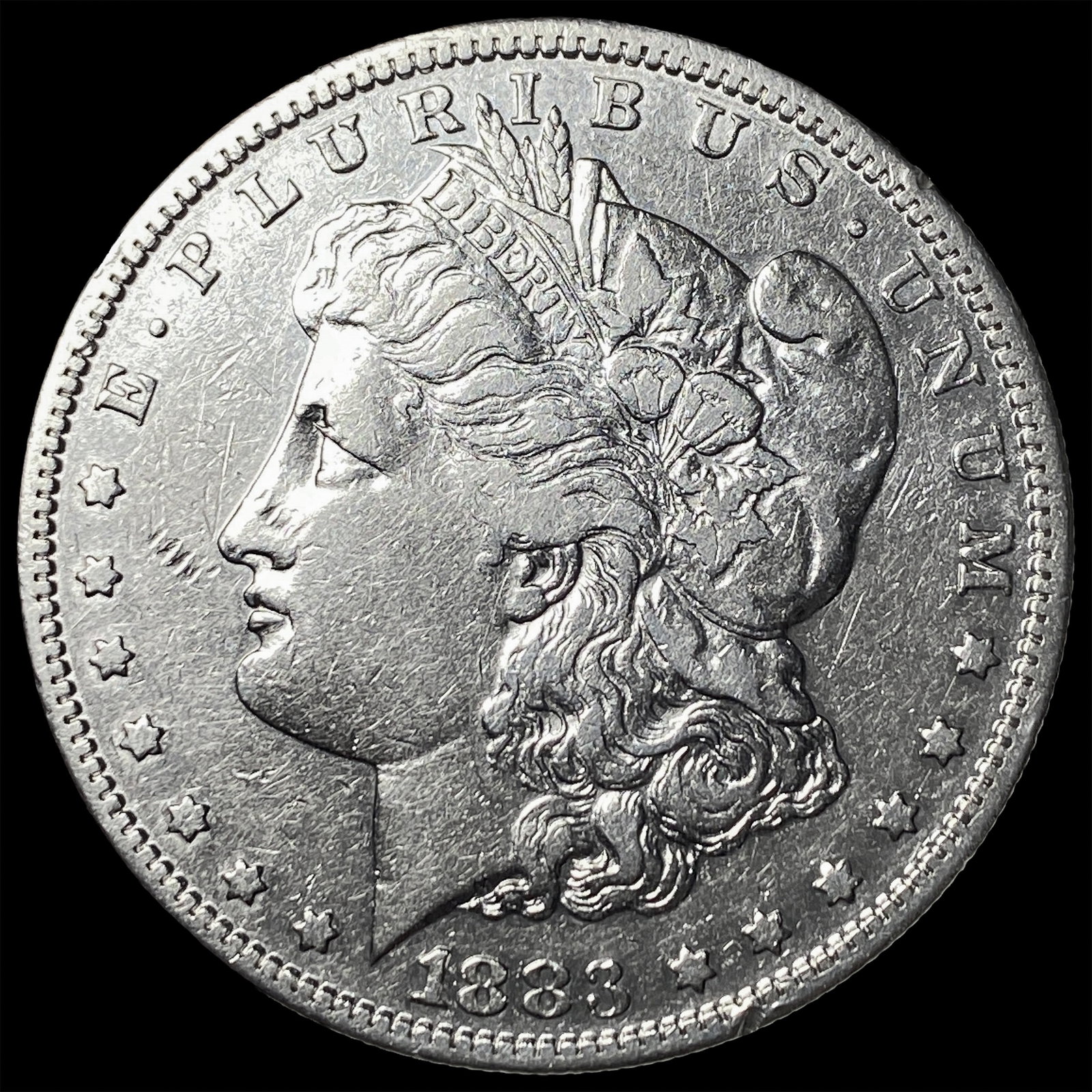 1883-S Morgan Silver Dollar NEARLY UNCIRCULATED: 1883-S Morgan Silver Dollar NEARLY UNCIRCULATED