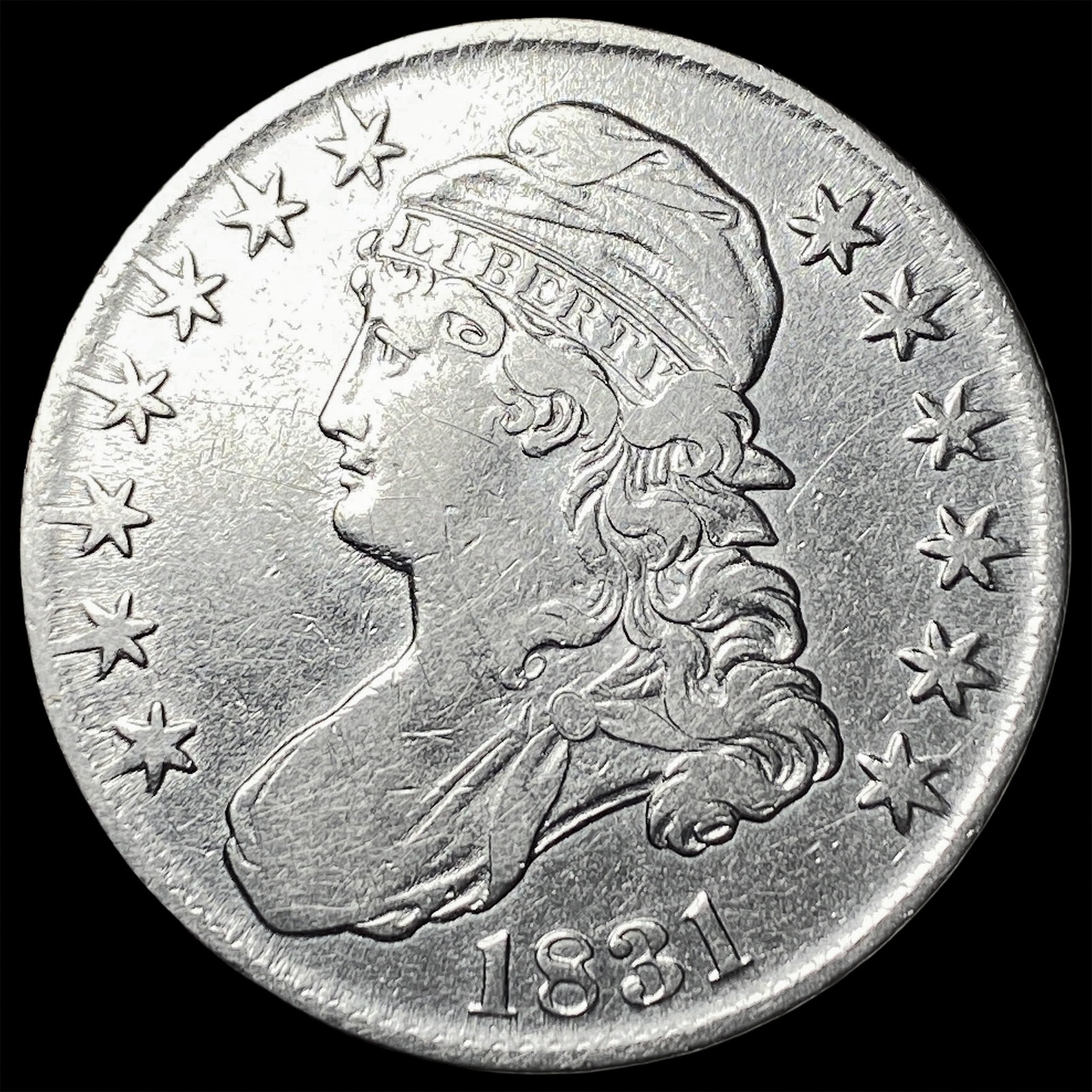 1831 Capped Bust Half Dollar NEARLY UNCIRCULATED (1 of 2)