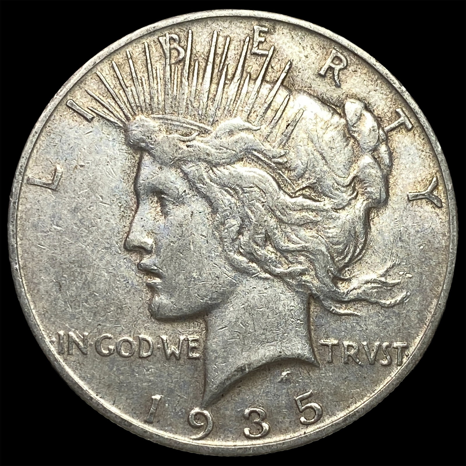 1935-S Silver Peace Dollar CLOSELY UNCIRCULATED: 1935-S Silver Peace Dollar CLOSELY UNCIRCULATED