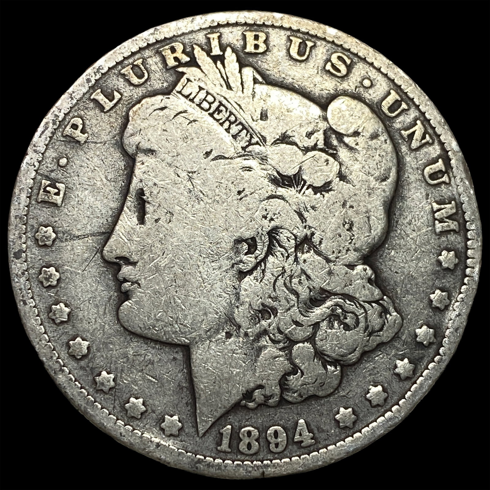 1894-O Silver Morgan Dollar NICELY CIRCULATED: 1894-O Silver Morgan Dollar NICELY CIRCULATED