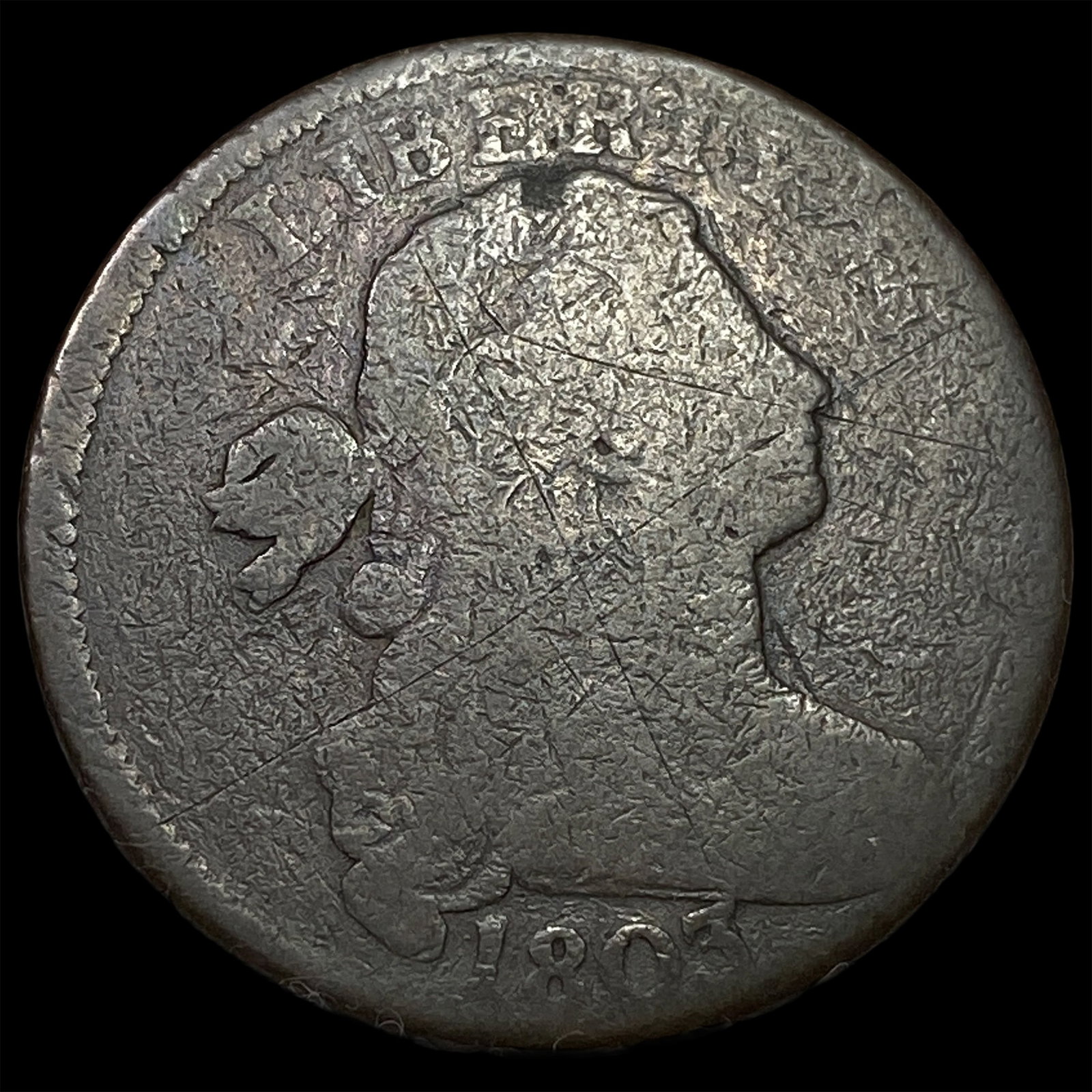 1803 Draped Bust Large Cent NICELY CIRCULATED: 1803 Draped Bust Large Cent NICELY CIRCULATED