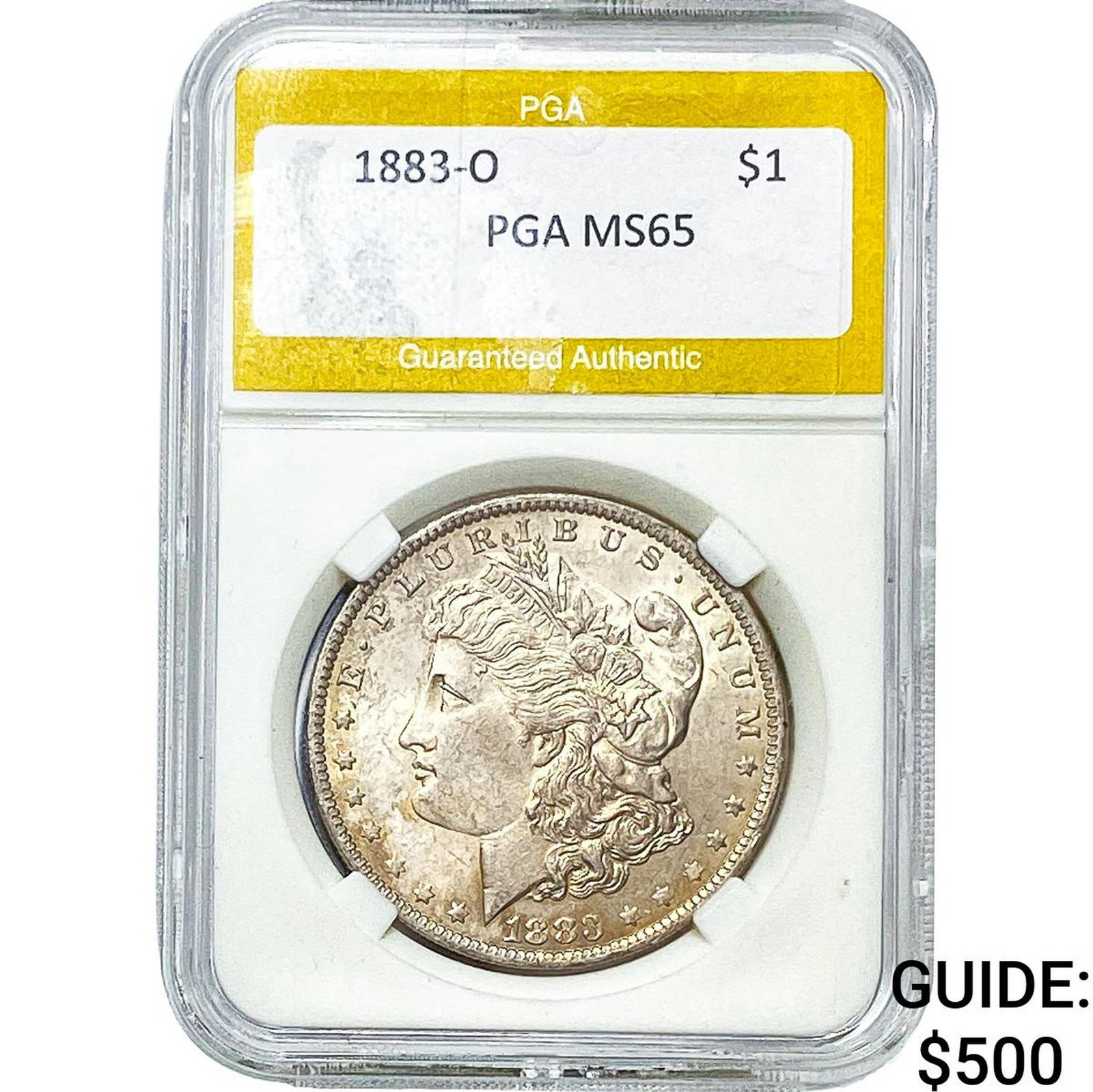1883-O Morgan Silver Dollar PGA MS65 (1 of 2)